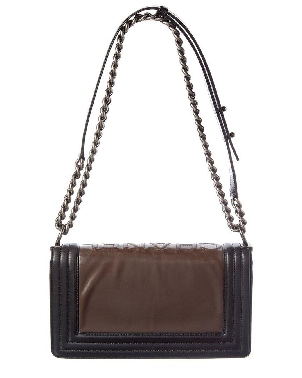 Chanel Dark Brown Caviar Leather Shoulder Bag (authentic Pre-loved)