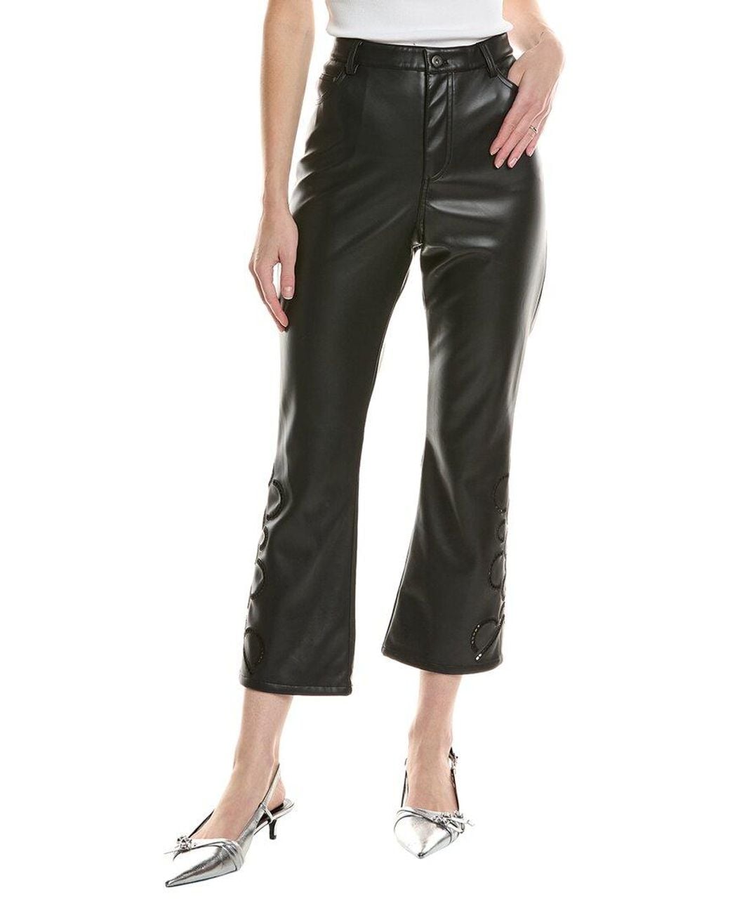 Johnny Was Black The Cropped Baby Boot Pant