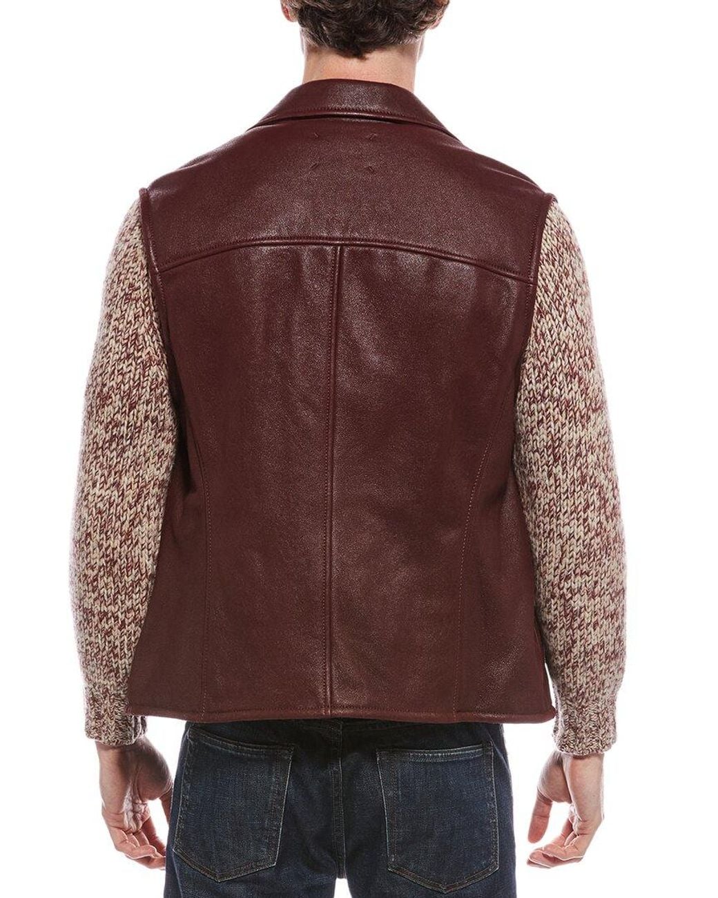 Brunello Cucinelli Brown Leather Vest for men