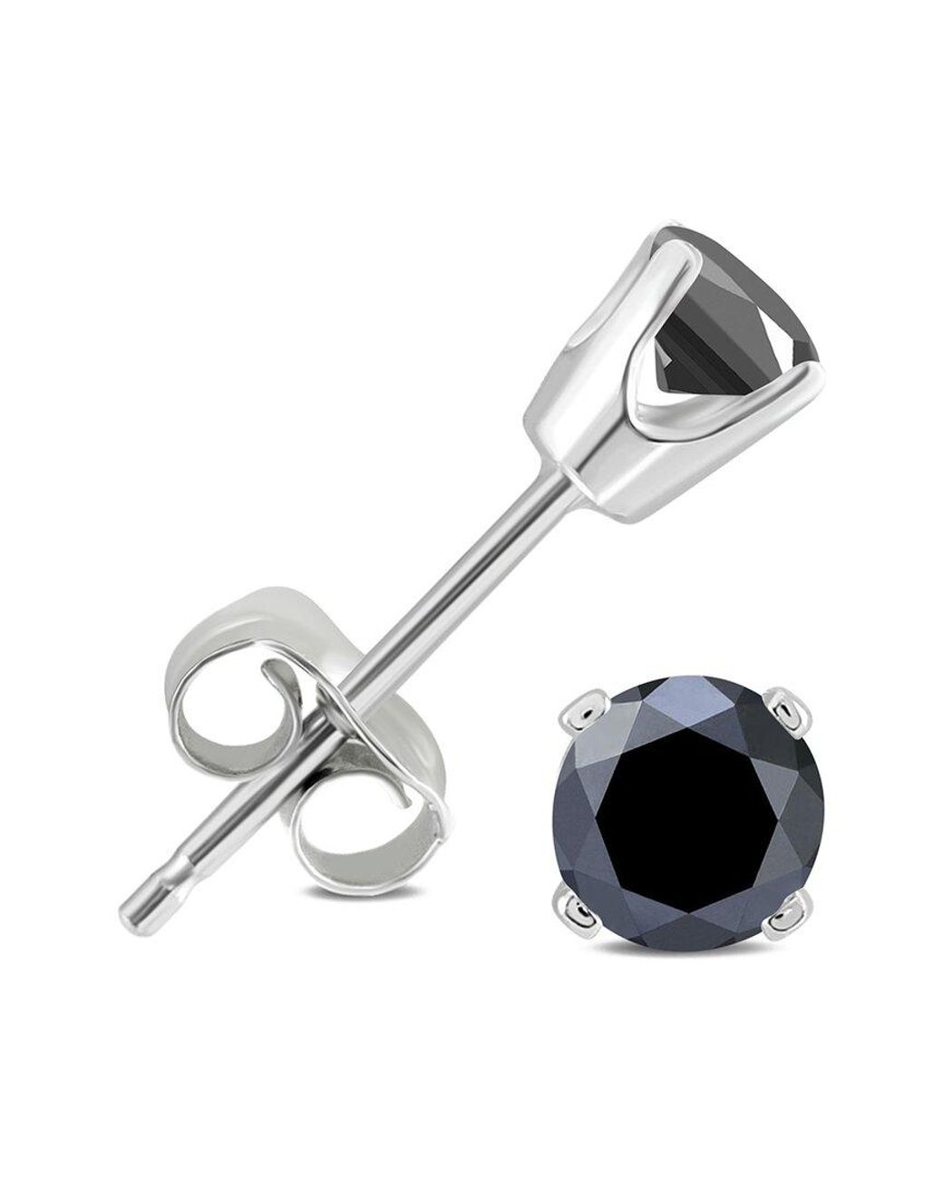 True Diamond Metallic Silver 0.46 Ct. Tw. Diamond Studs