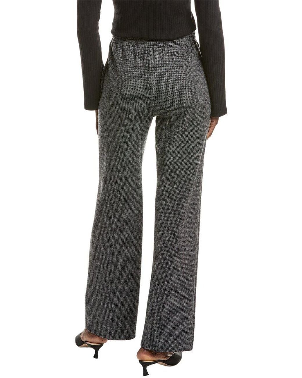 Max Mara Gray Weekend Zelma Jersey Wool-Blend Trouser