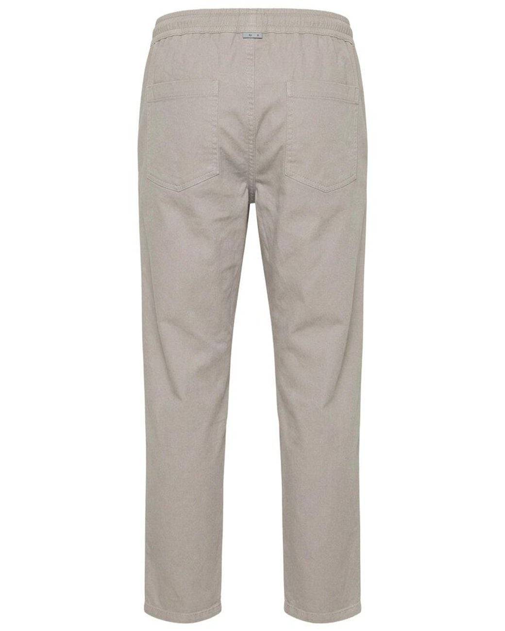 Ron Tomson Gray Straight Tapered Drawstring Pant for men