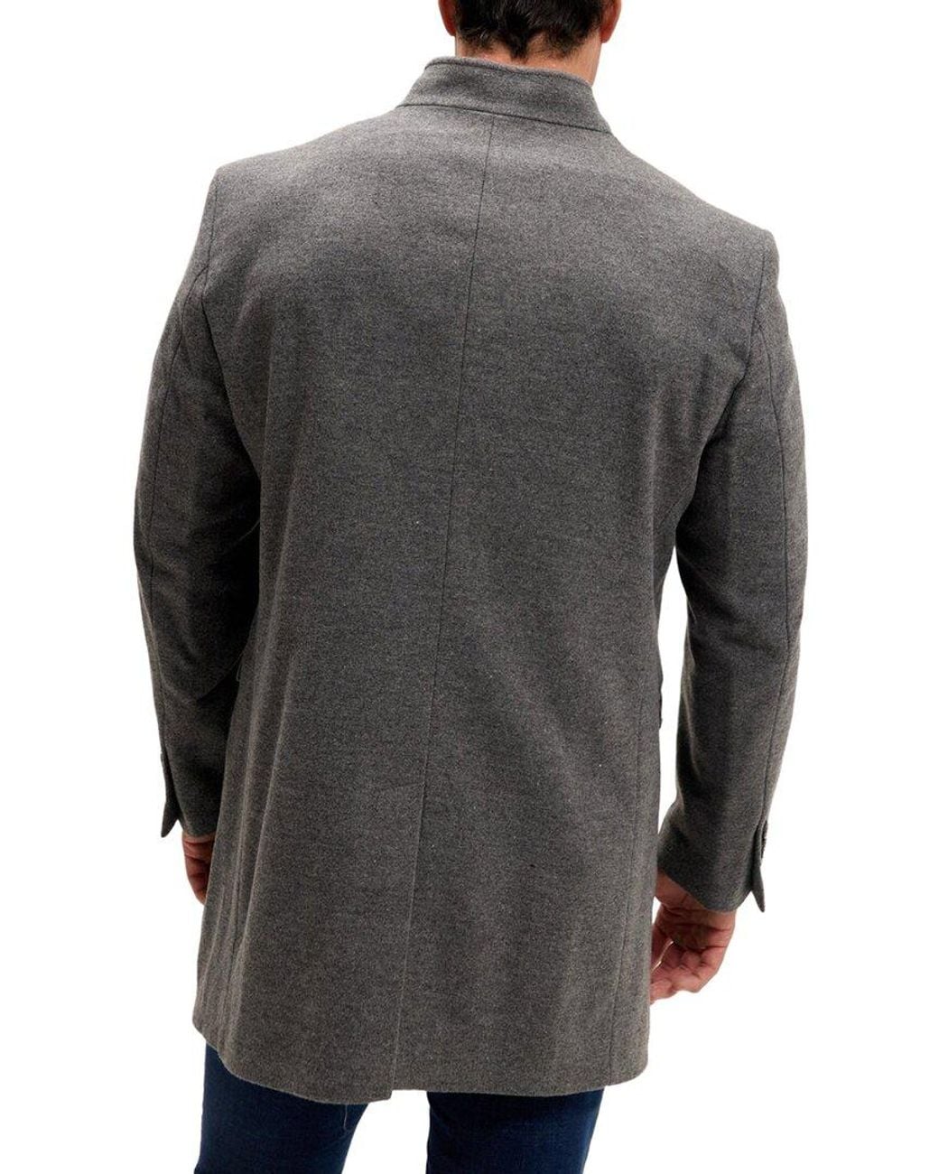 Ron Tomson Gray Overcoat for men
