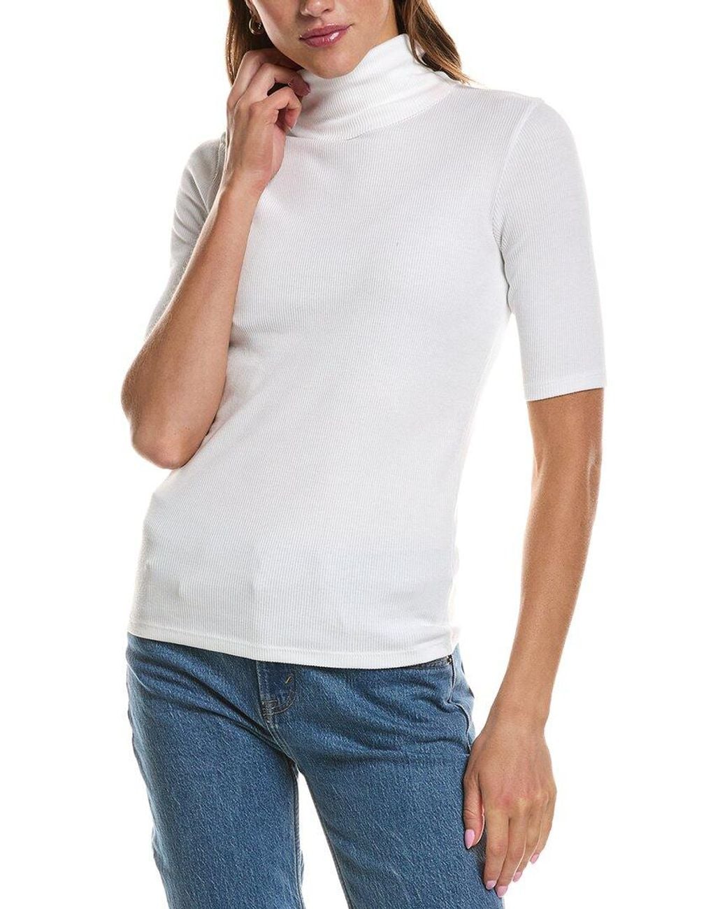 Theory White Compact Top