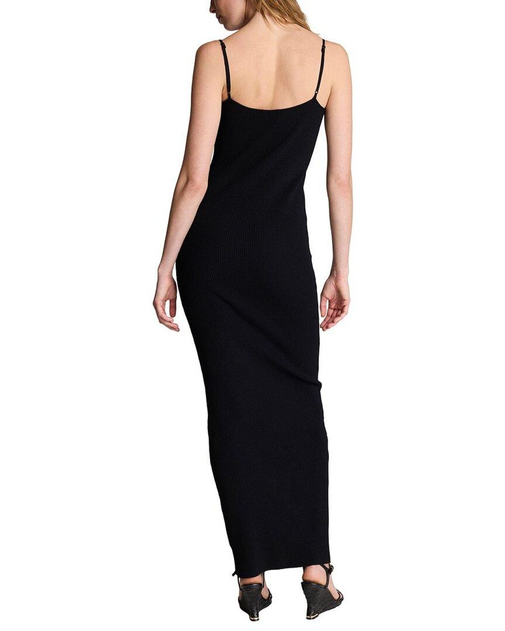 Kenneth Cole Black 2 X2 Camisole Sweaterdress