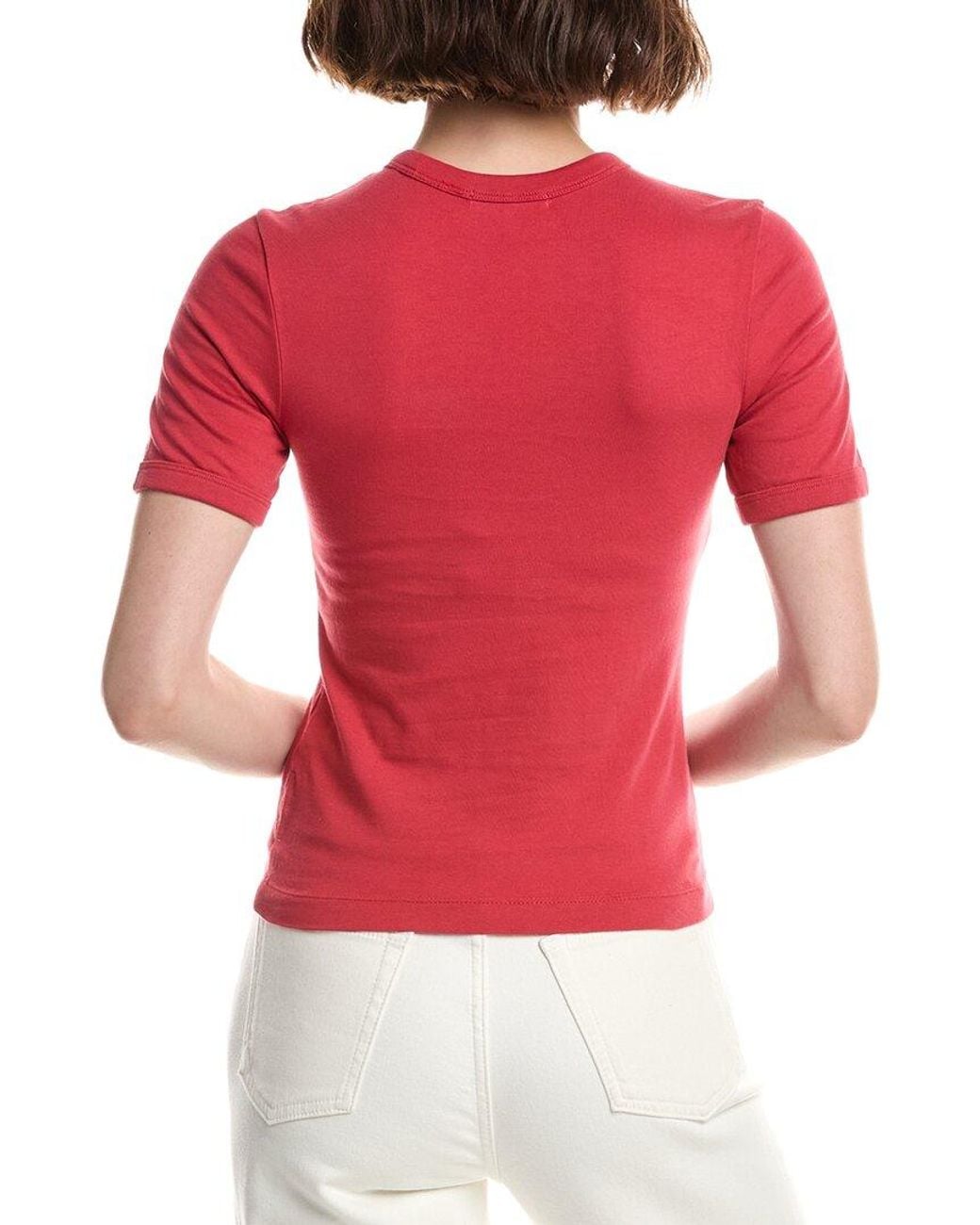 Rag & Bone Red Sweetheart Phrases Mica Ringer T-Shirt