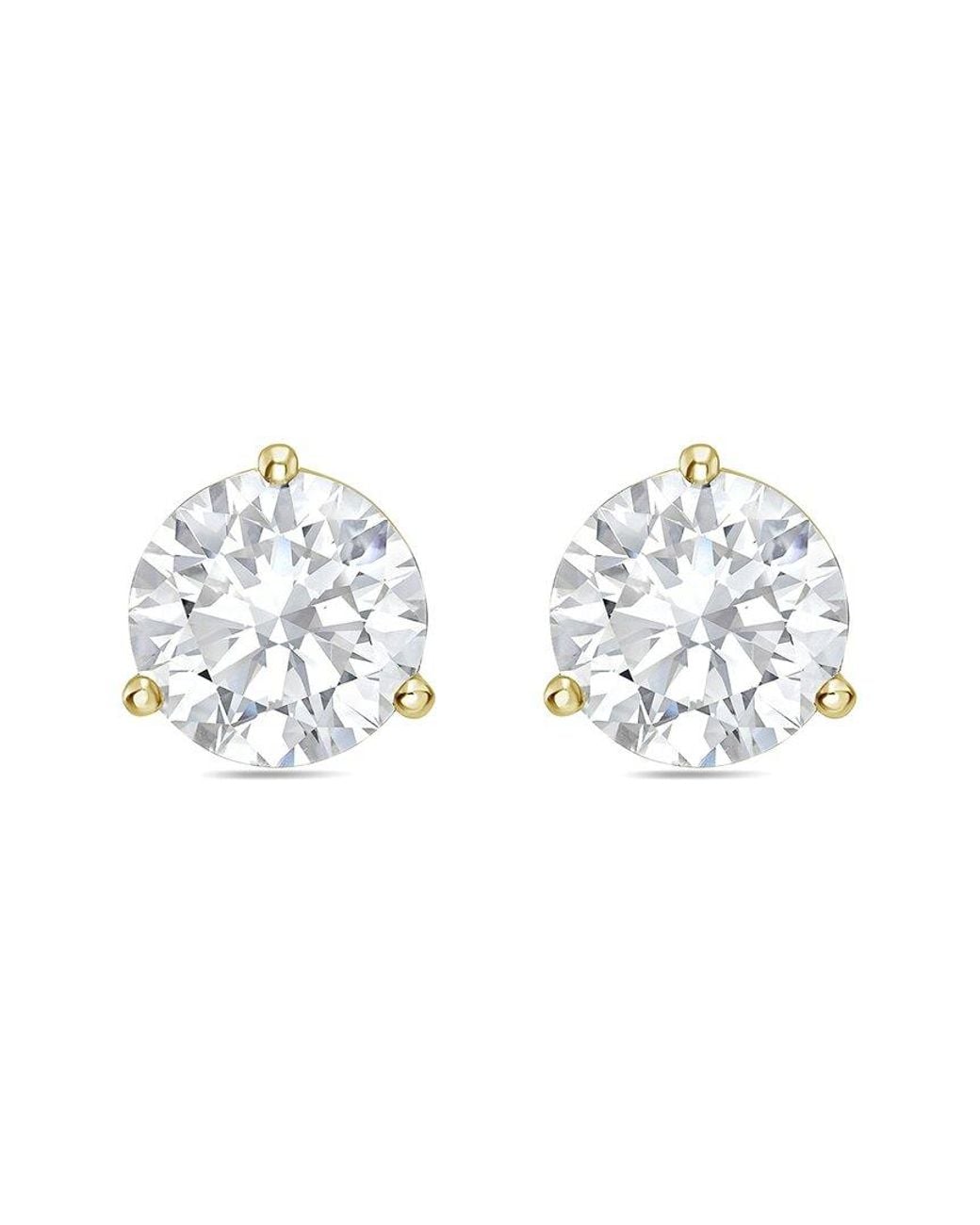 Diana M Metallic Diana M. 14K 12.00 Ct. Tw. Lab-Grown Diamond Earrings