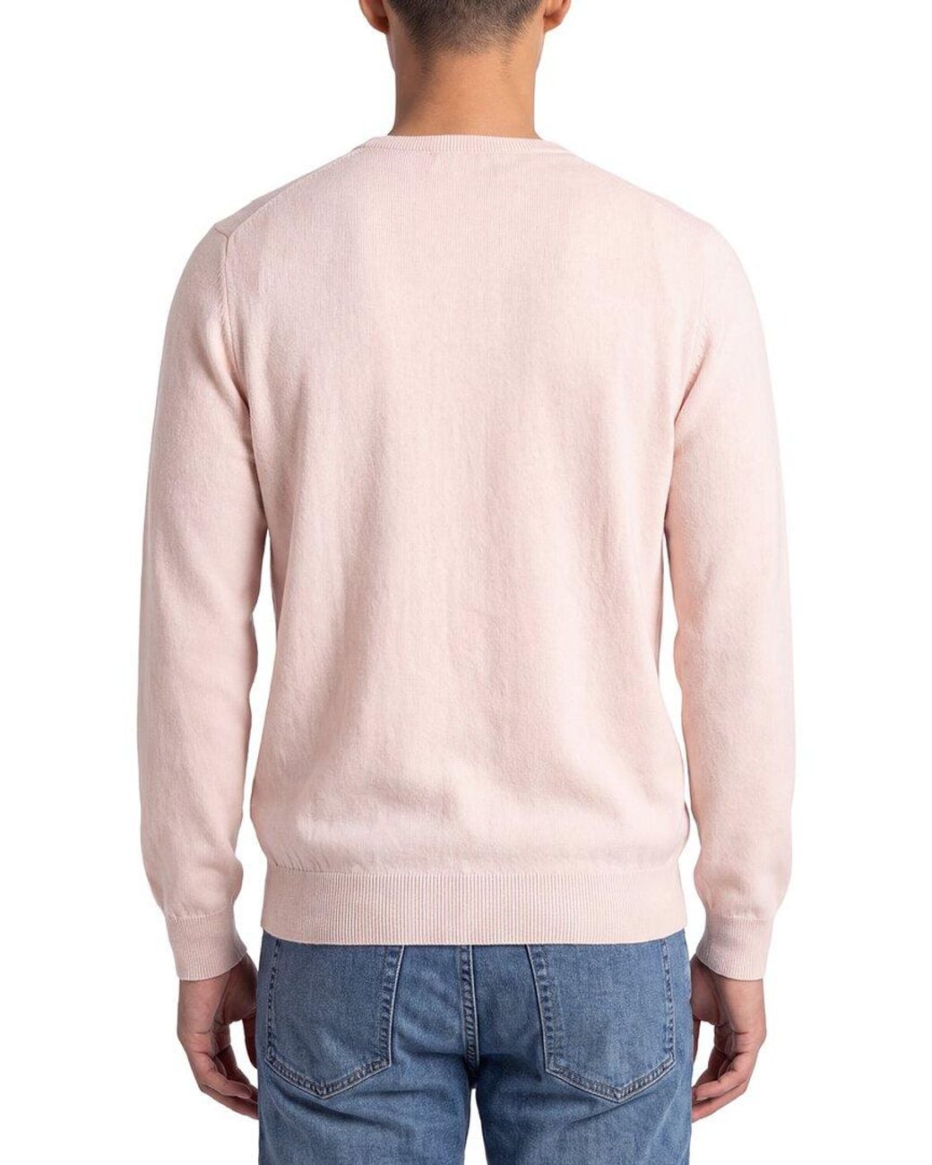 Gran Sasso Blue 100% Cashmere Crewneck Sweater for men