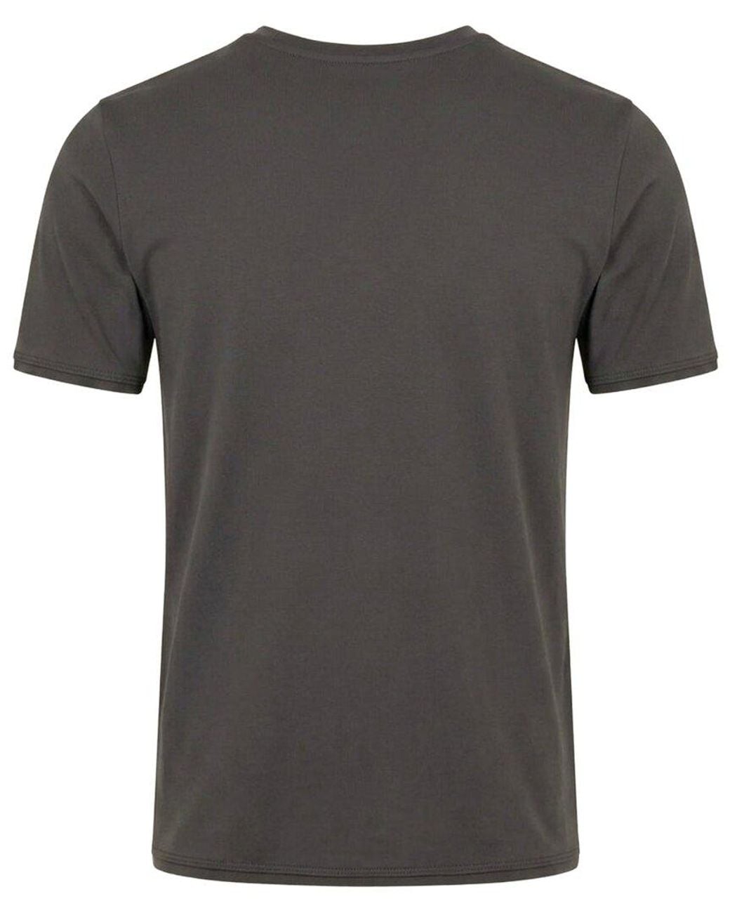 Ron Tomson Gray Tailored Crew T-Shirt for men
