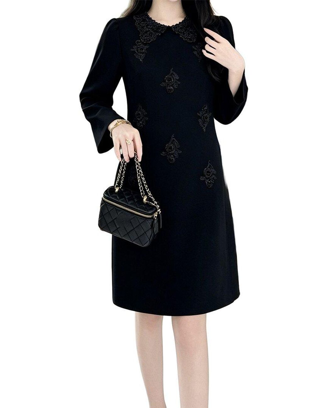 BRC By BURRYCO Black Solid Mini Dress