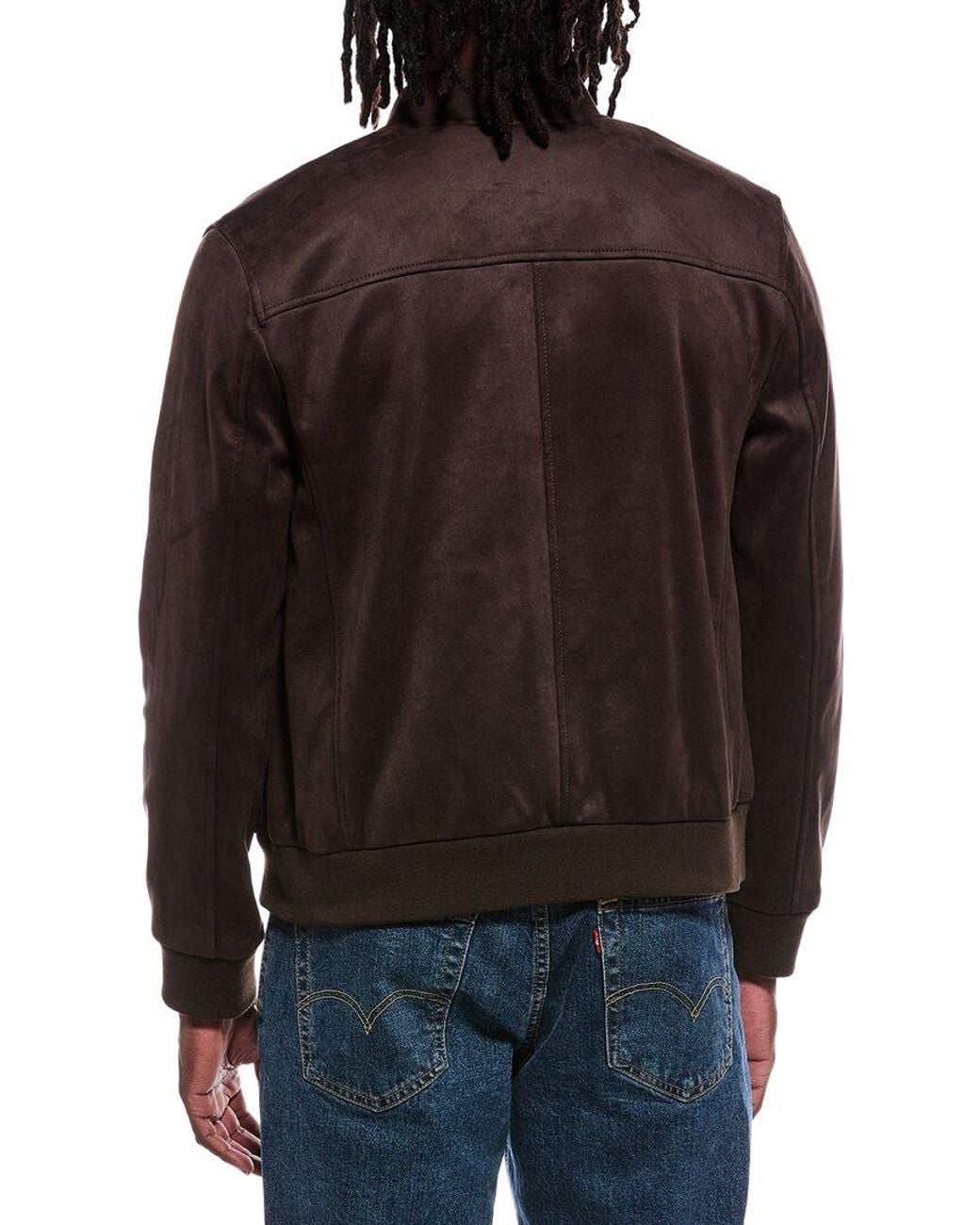 Cole Haan Brown Bomber Jacket for men