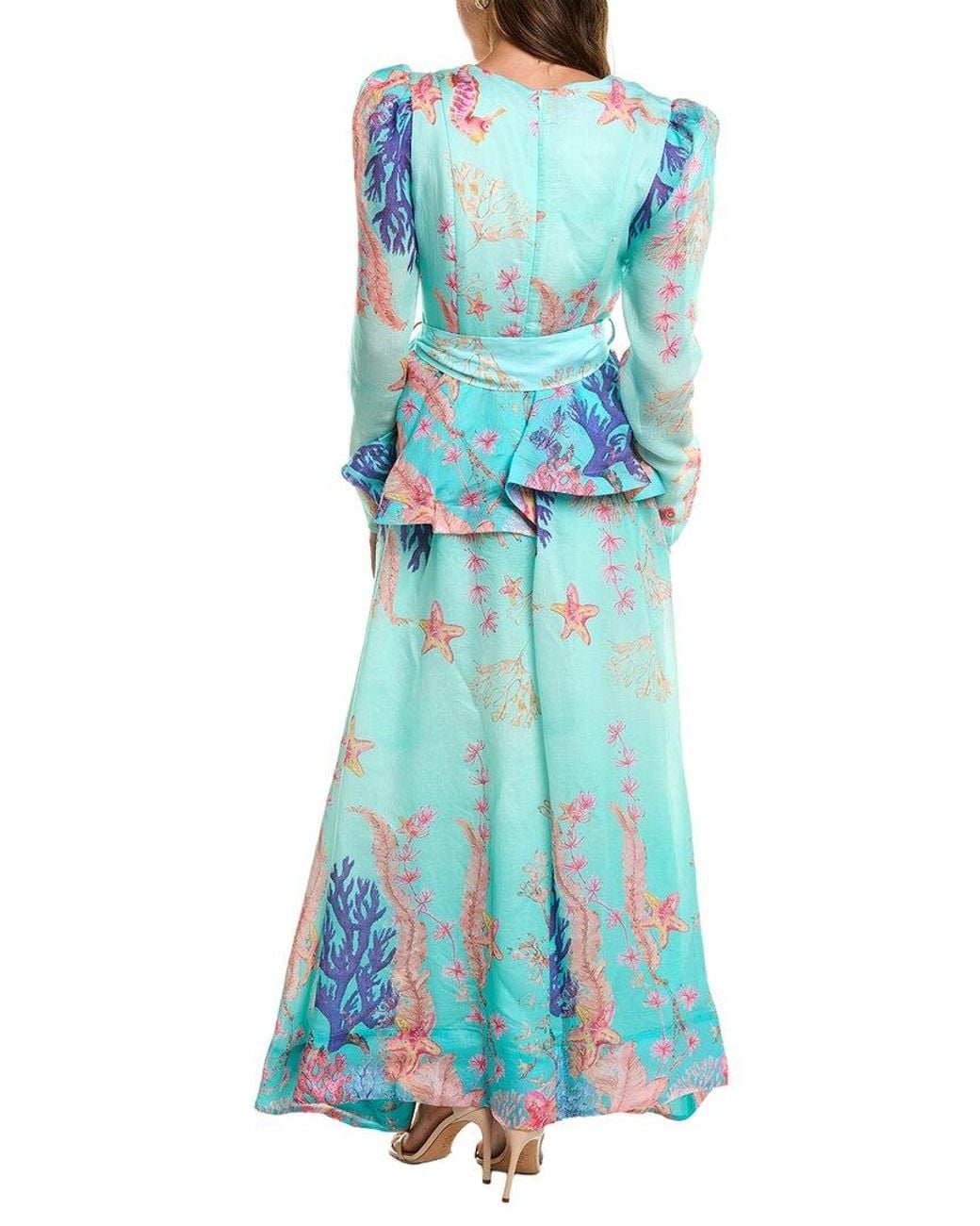 Elliatt Blue Coral Long Sleeve Dress