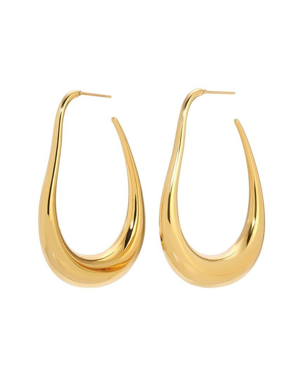 Eye Candy LA Metallic Maren Loop Drop Earrings
