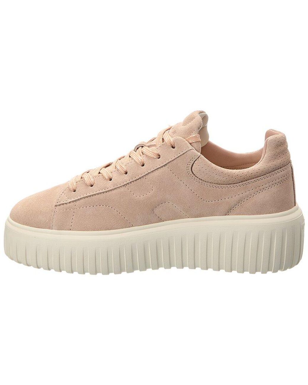 Hogan Natural H-Stripes Suede Sneaker
