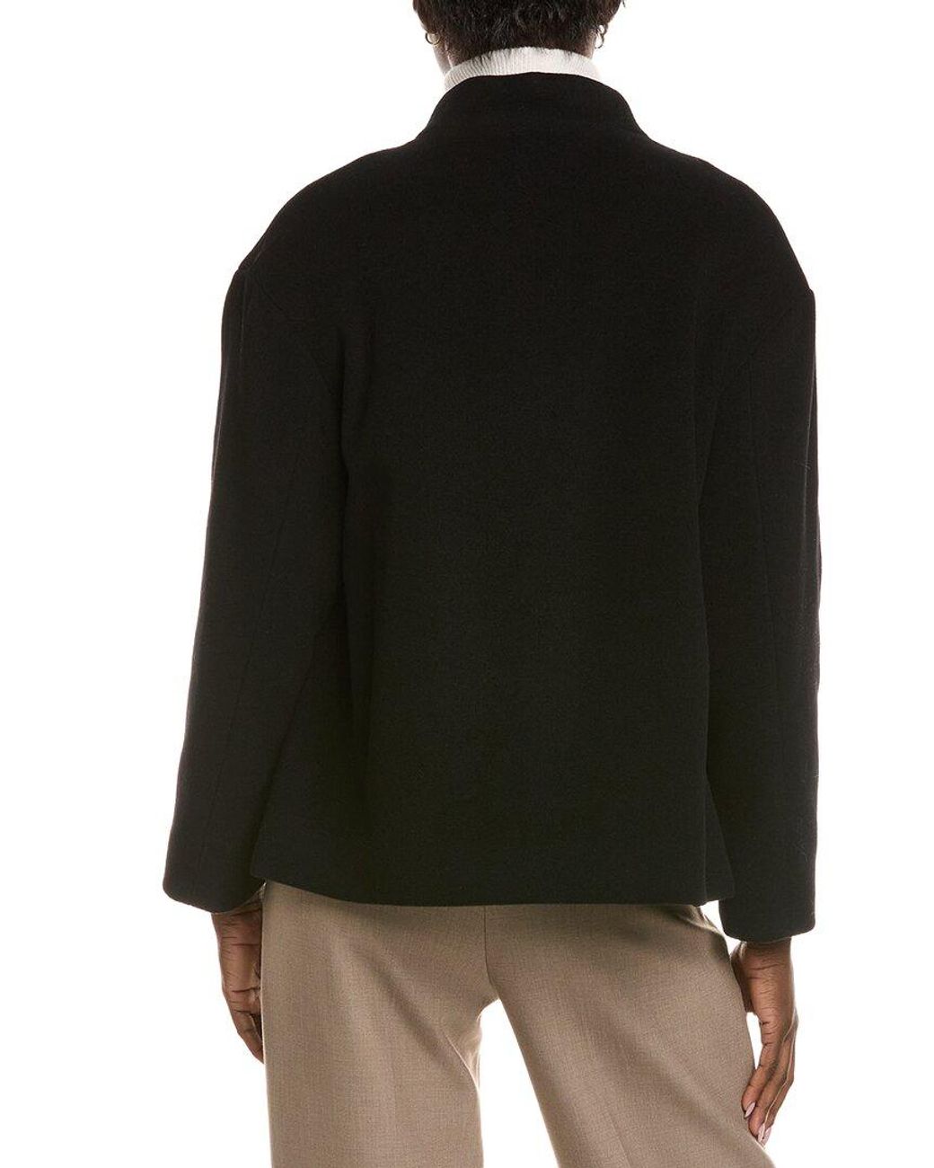 Cinzia Rocca Black Icons Wool & Cashmere-Blend Short Coat