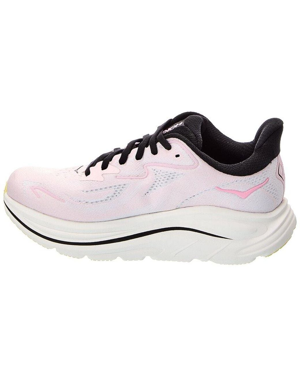 Hoka One One White Clifton 10 Wide Sneaker