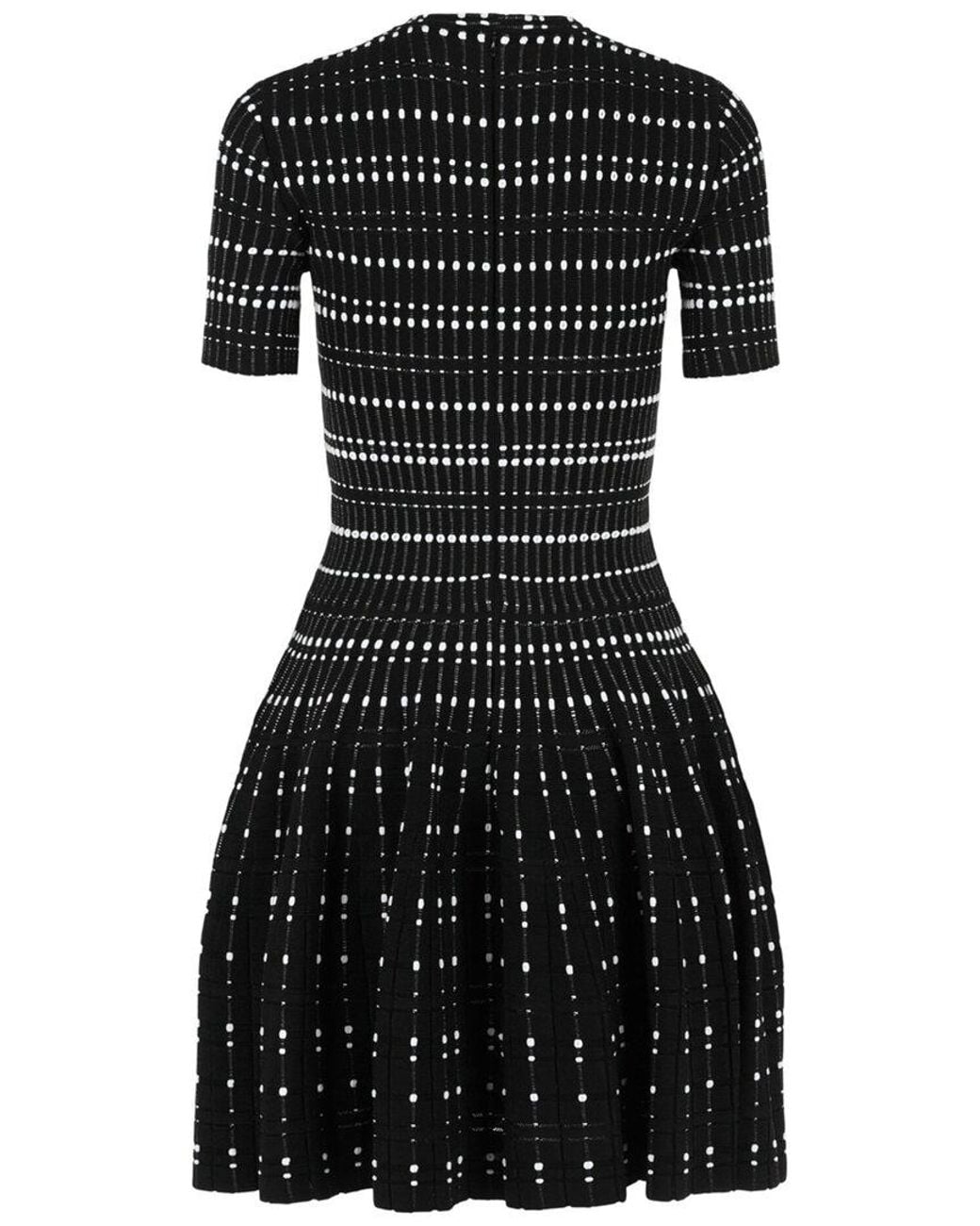 McQueen Black Fit & Flare Dress
