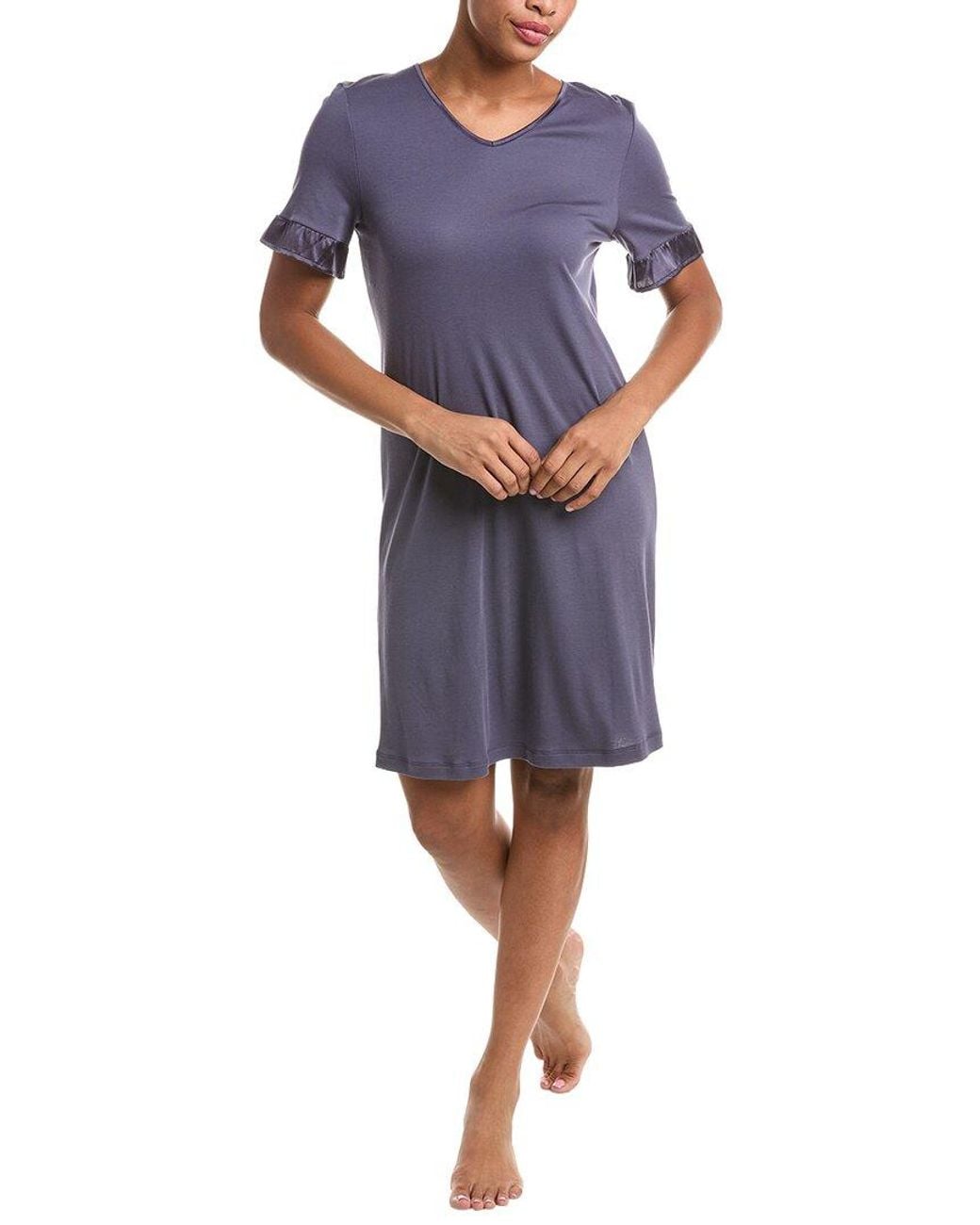Hanro Blue Claire Nightgown
