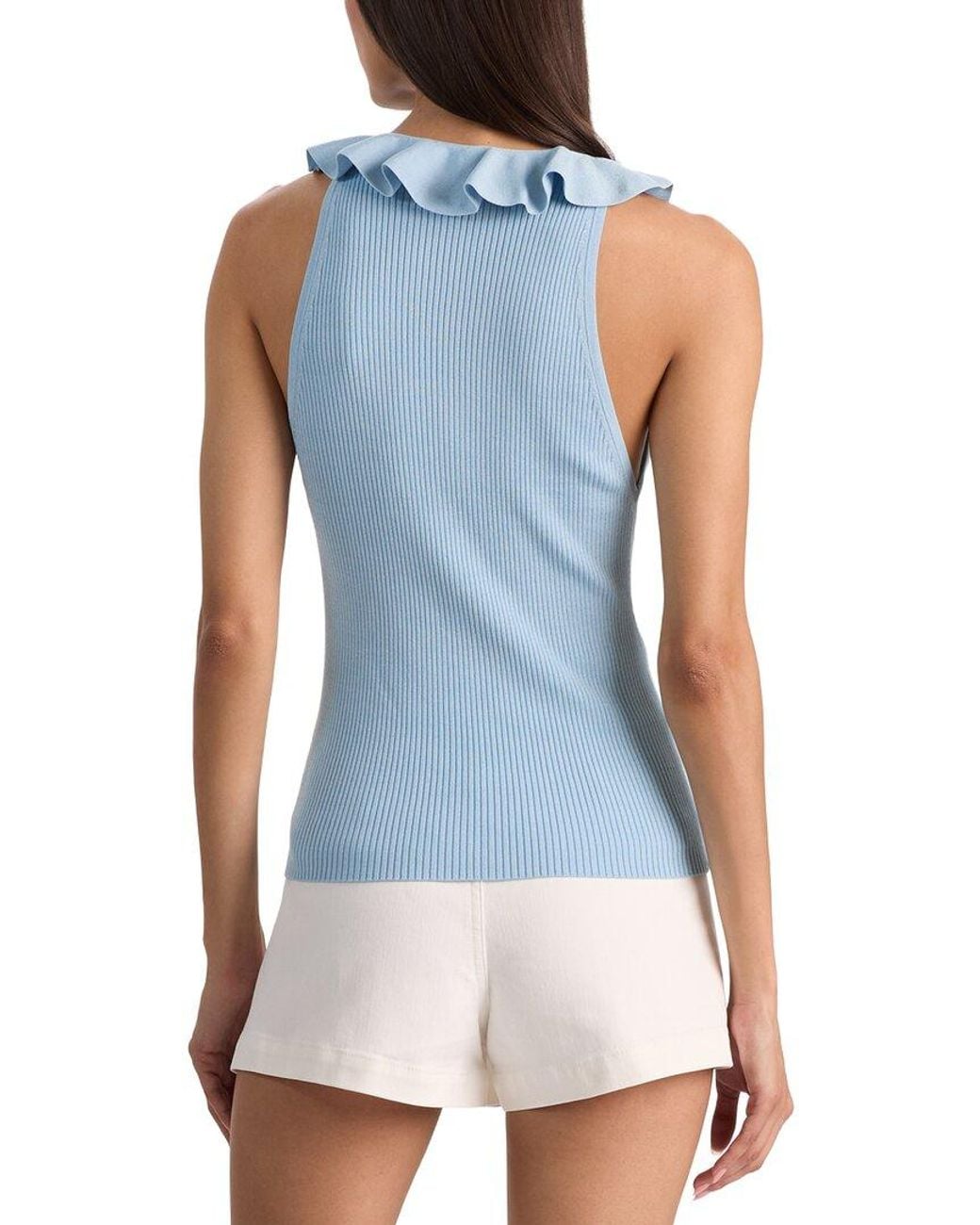 Alice + Olivia Blue Marnie Tank