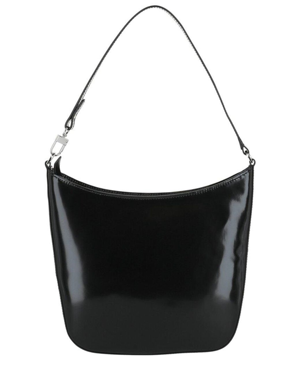 By Far Black Suli Patent Leather Shoulder Bag