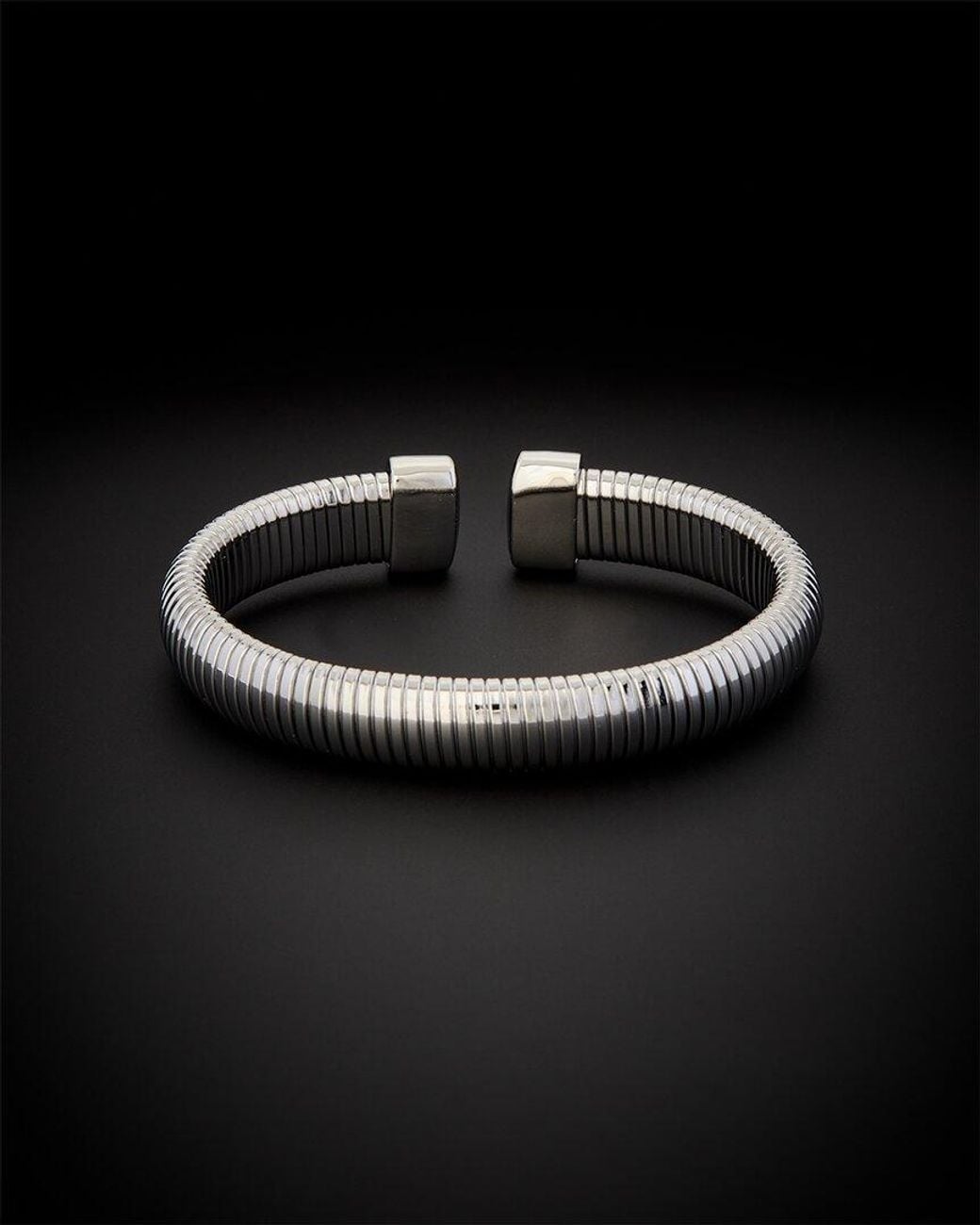 Juvell Black 18k Plated Cz Goose Cuff Bracelet