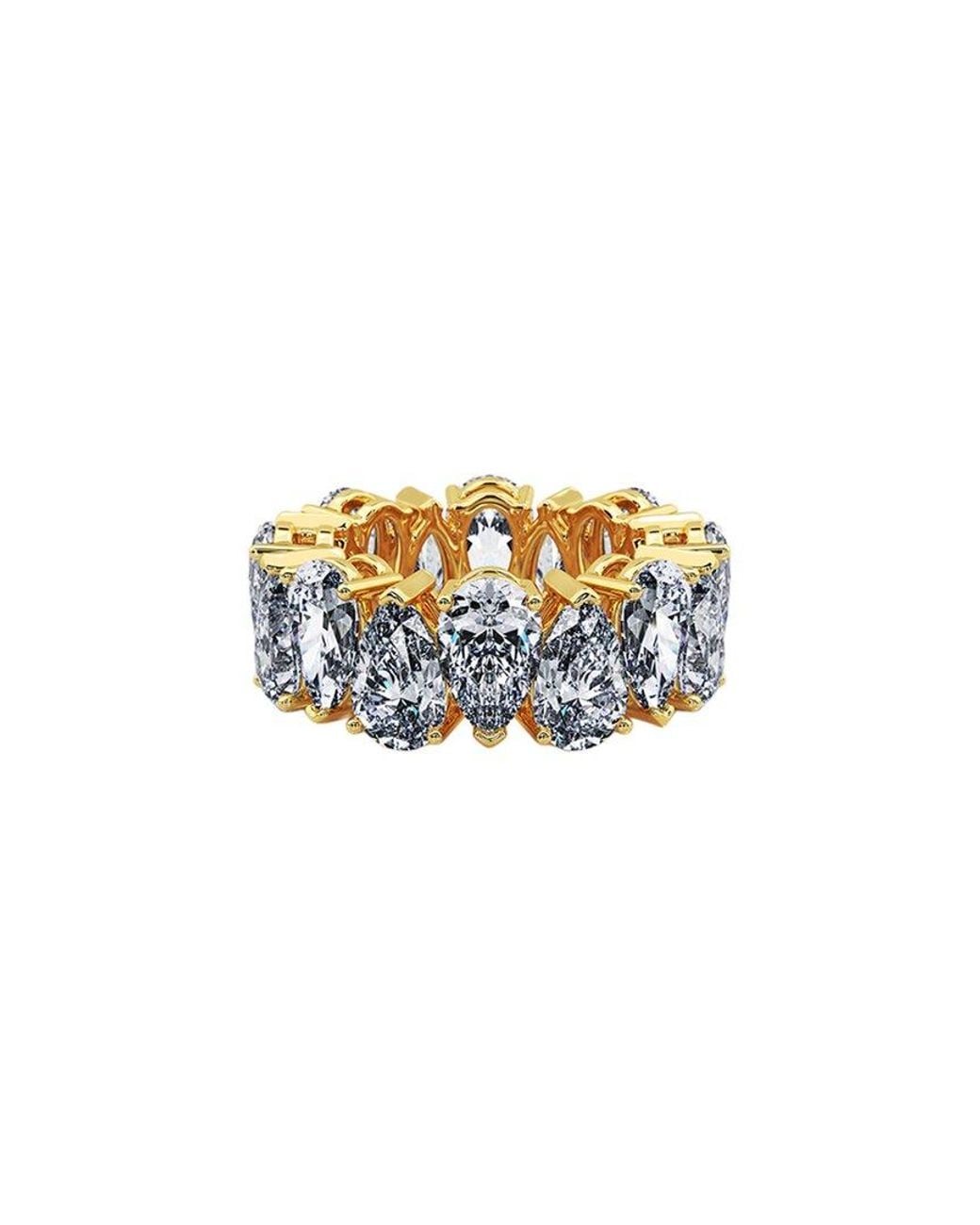 Lab Grown Diamonds White 14K 12.30 Ct. Tw. Lab-Grown Diamond Eternity Ring