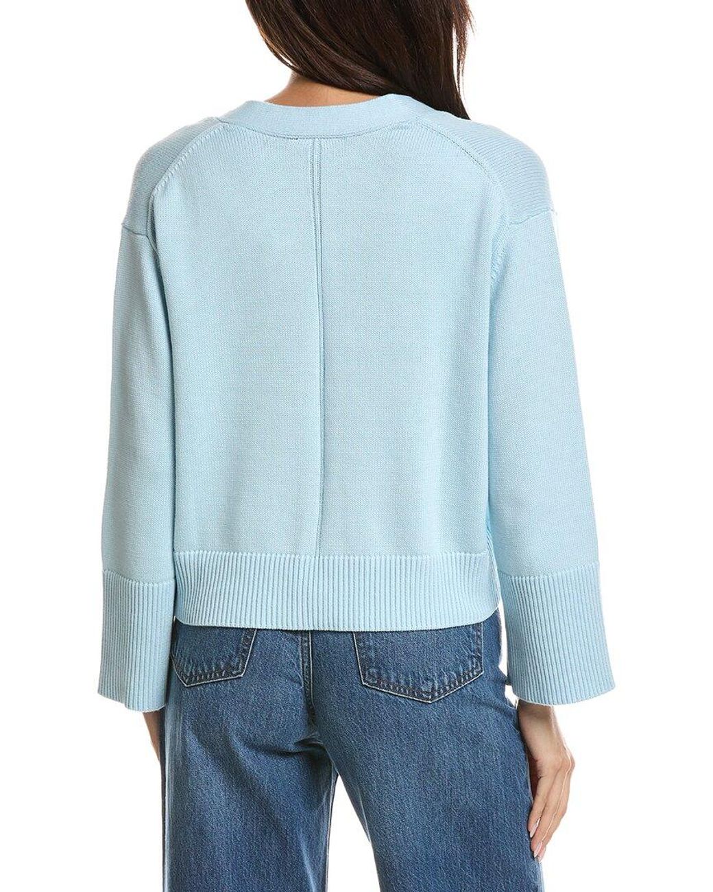 Forte Blue Wide Sleeve Cardigan