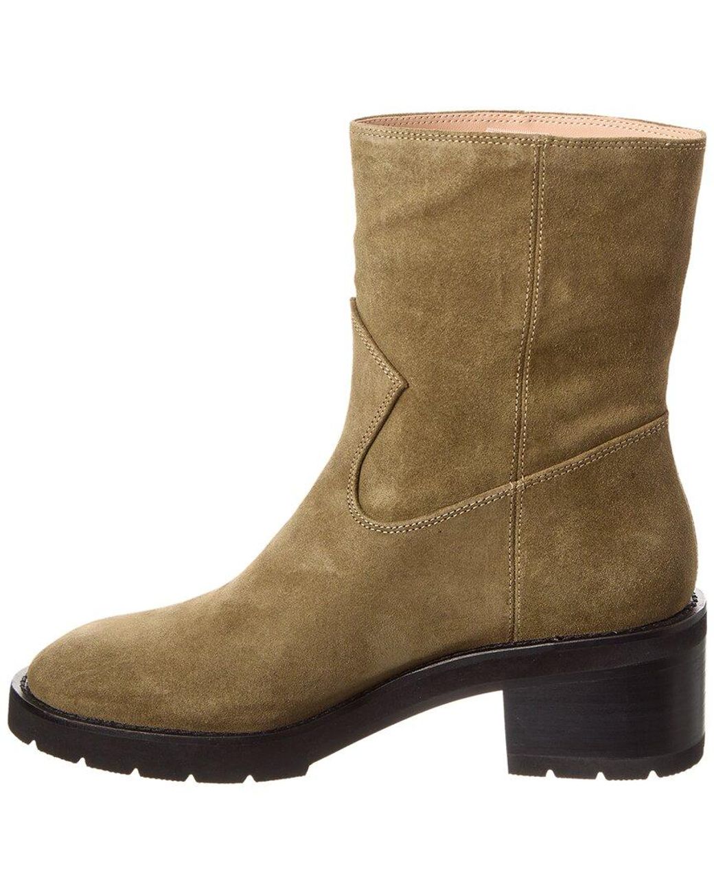 Stuart Weitzman Brown Boulevard Suede Bootie