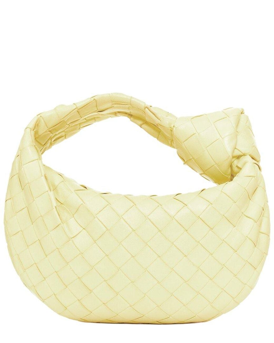 Bottega Veneta Metallic Intrecciato Leather Jodie Mini Hobo Bag (Authentic Pre- Loved)