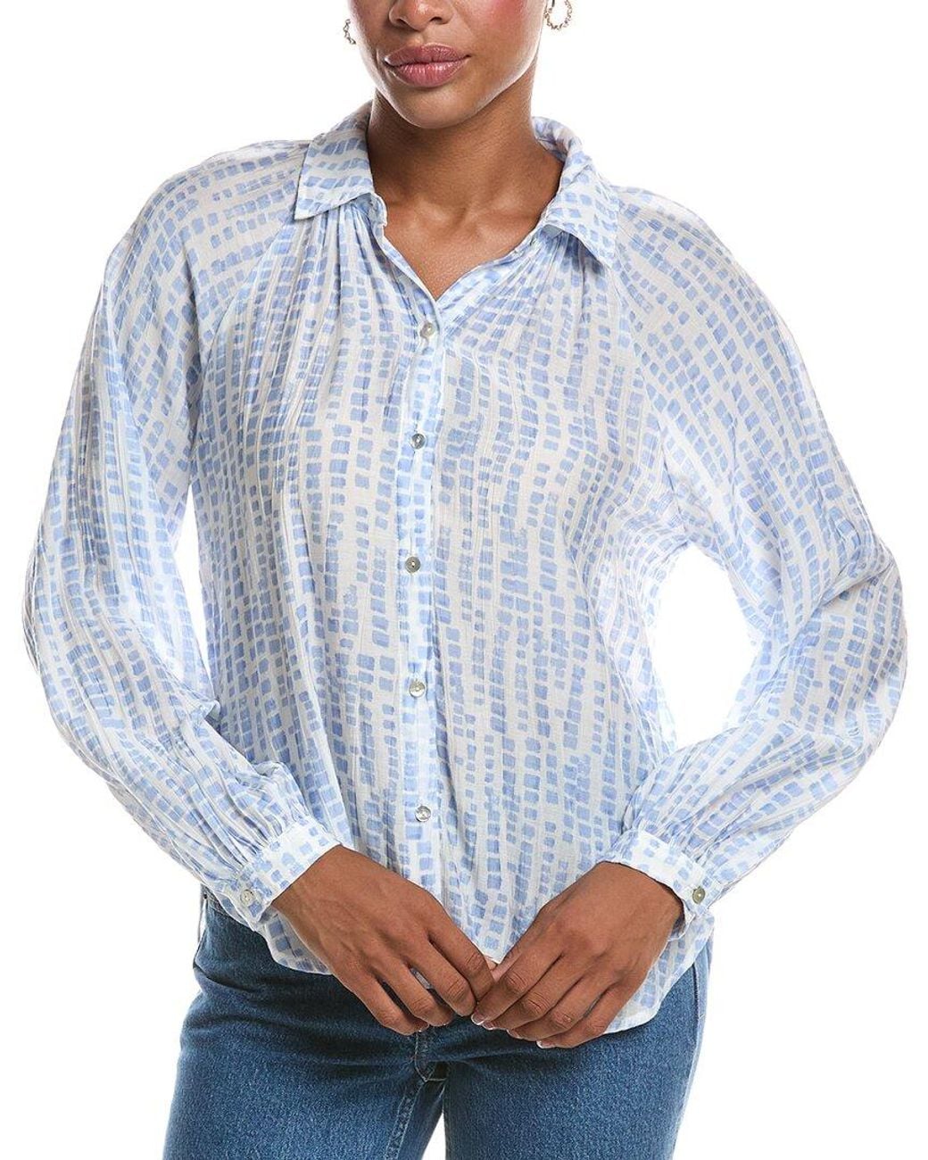 Bella Dahl Blue Raglan Shirt