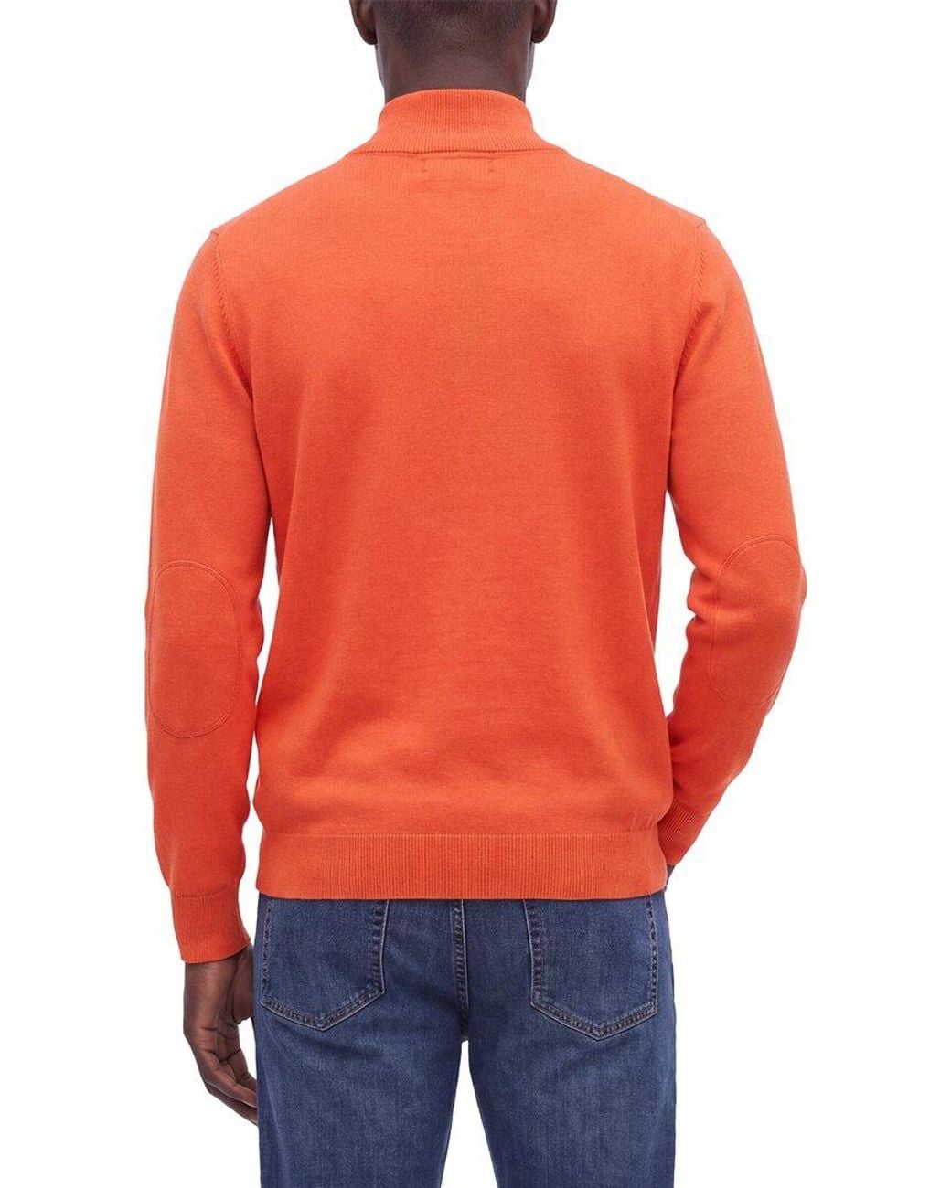 N.Peal Cashmere Red Carnaby Cashmere 1/2-Zip Sweater for men