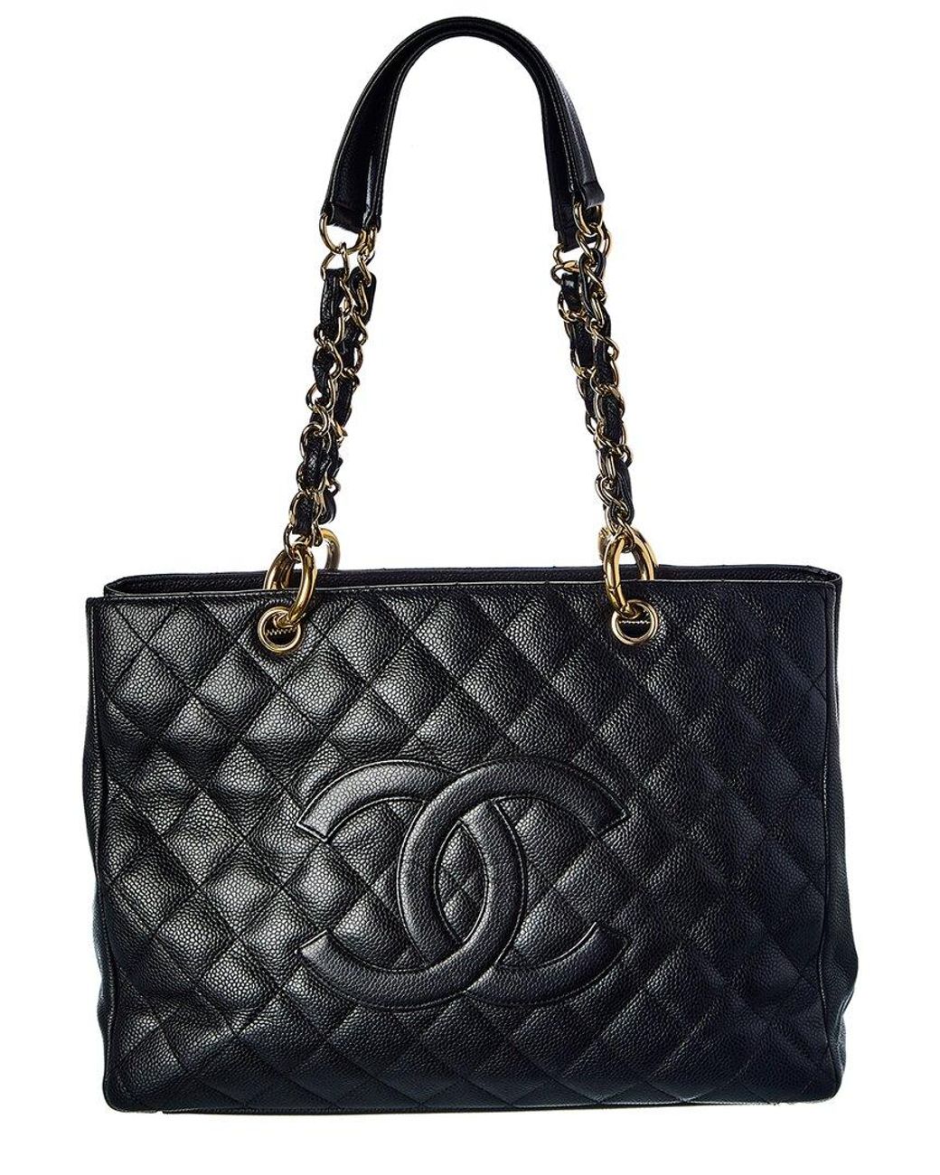 Chanel ! Caviar Leather Tote in Black