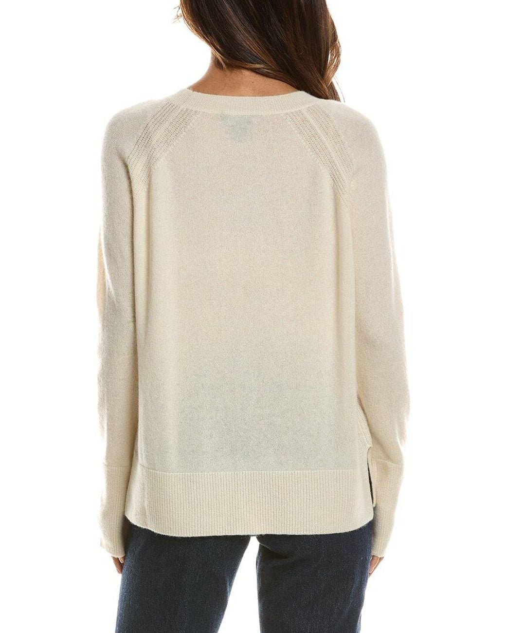 Forte Natural Easy Crewneck 100% Cashmere Sweater