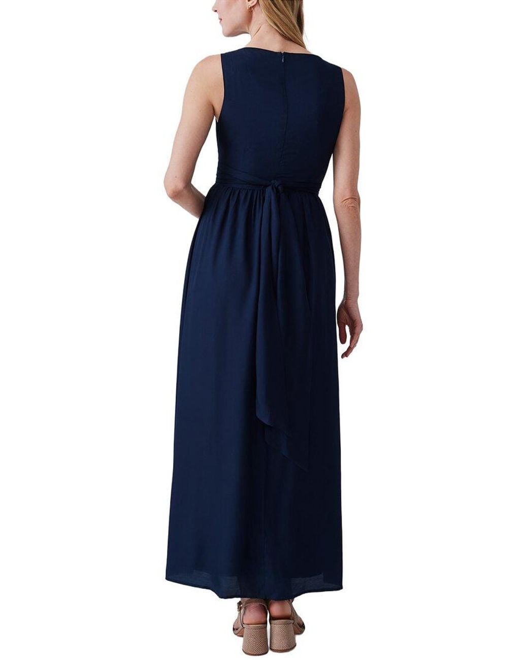 J.McLaughlin Blue Aretha Silk-Blend Dress