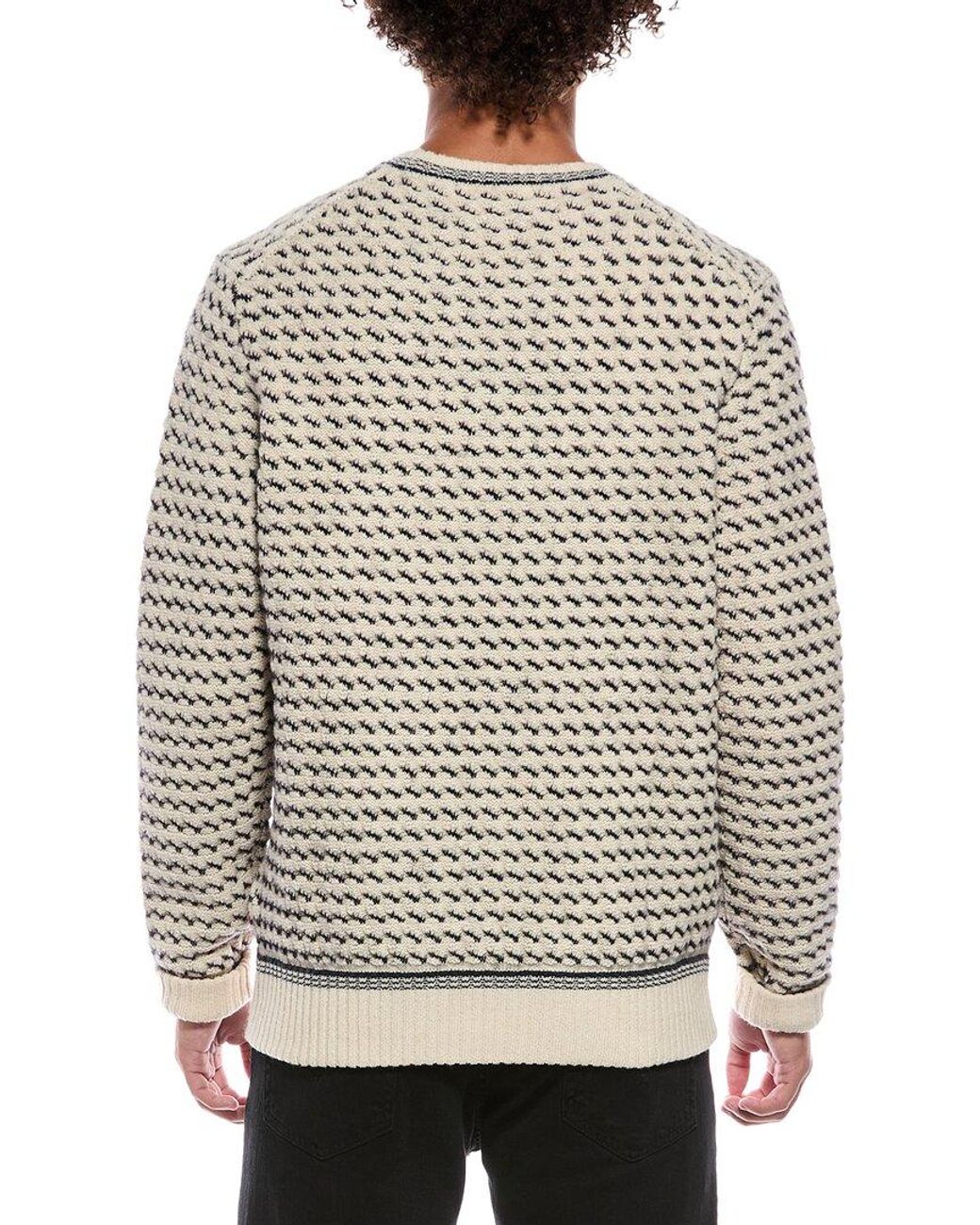 Orlebar Brown Gray Corrin Wool-blend Crewneck Sweater for men