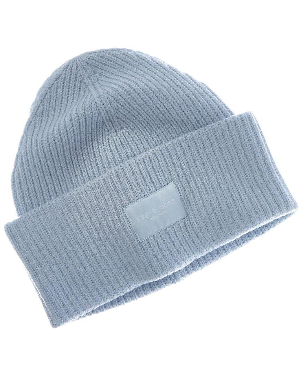 Rag & Bone Blue Blake Wool-Blend Beanie