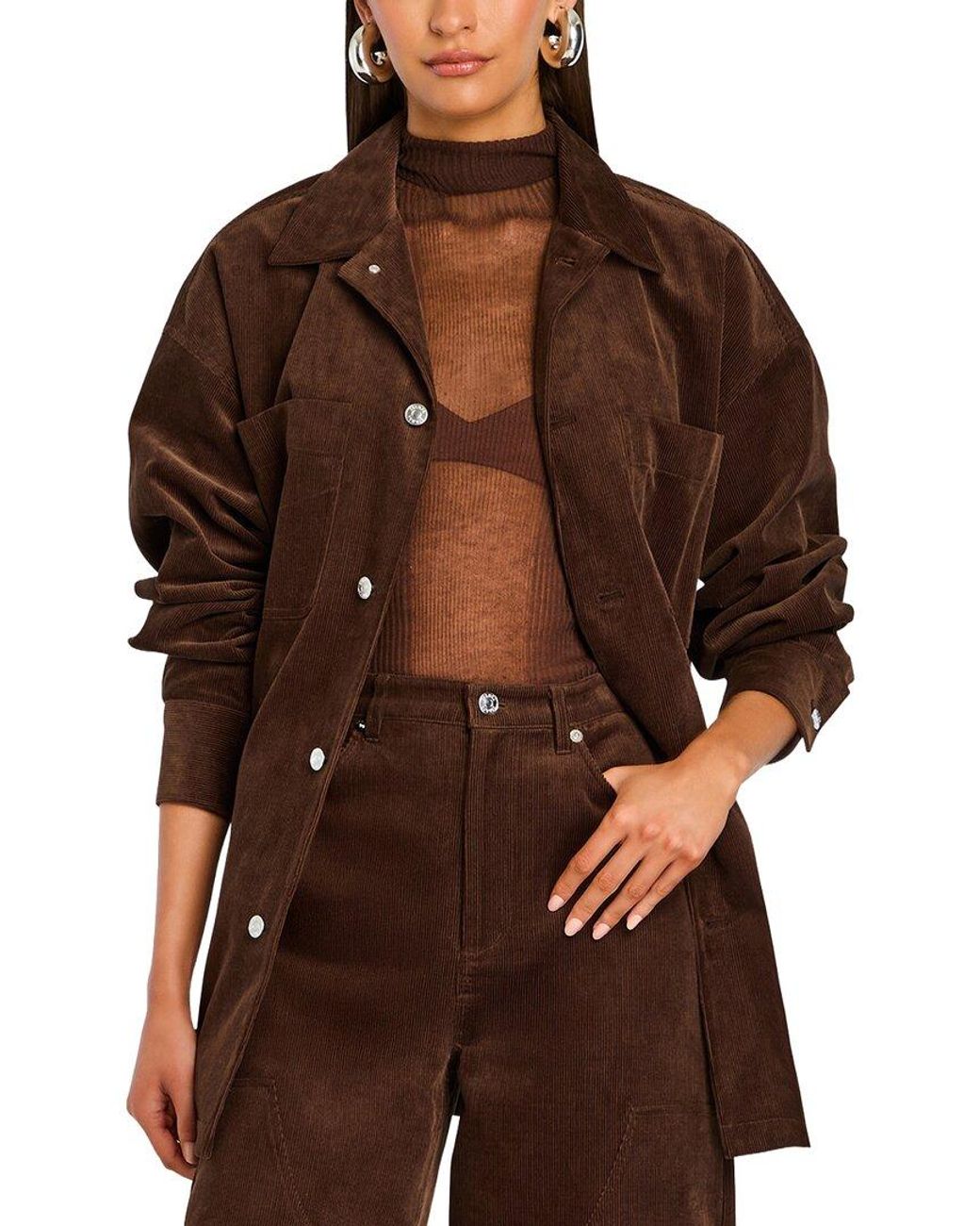 SER.O.YA Brown Ser. O.Ya April Shacket