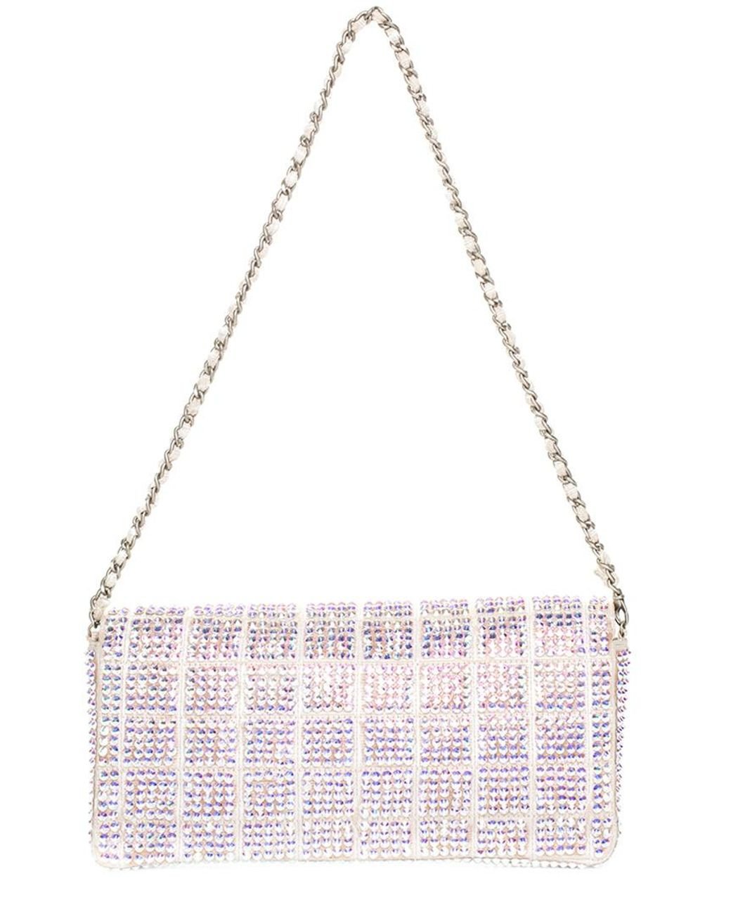 Chanel Multicolor Strass Flap Bag of Swarovski Crystals and Grey Leather  with Silver Tone Hardware  Handbags and Accessories Online  Ecommerce  Retail  Sothebys