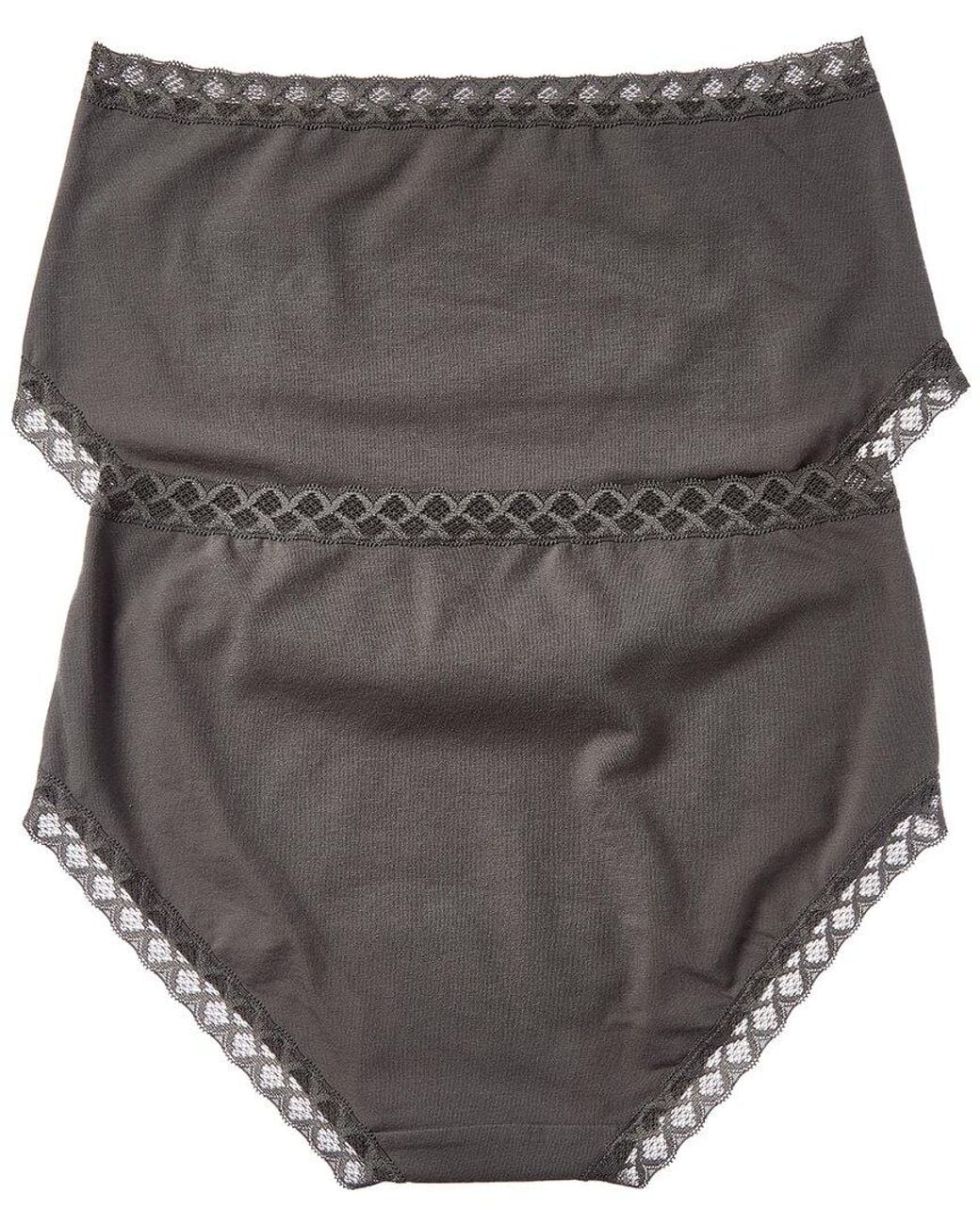 Natori Gray 2pk Bliss Full Brief