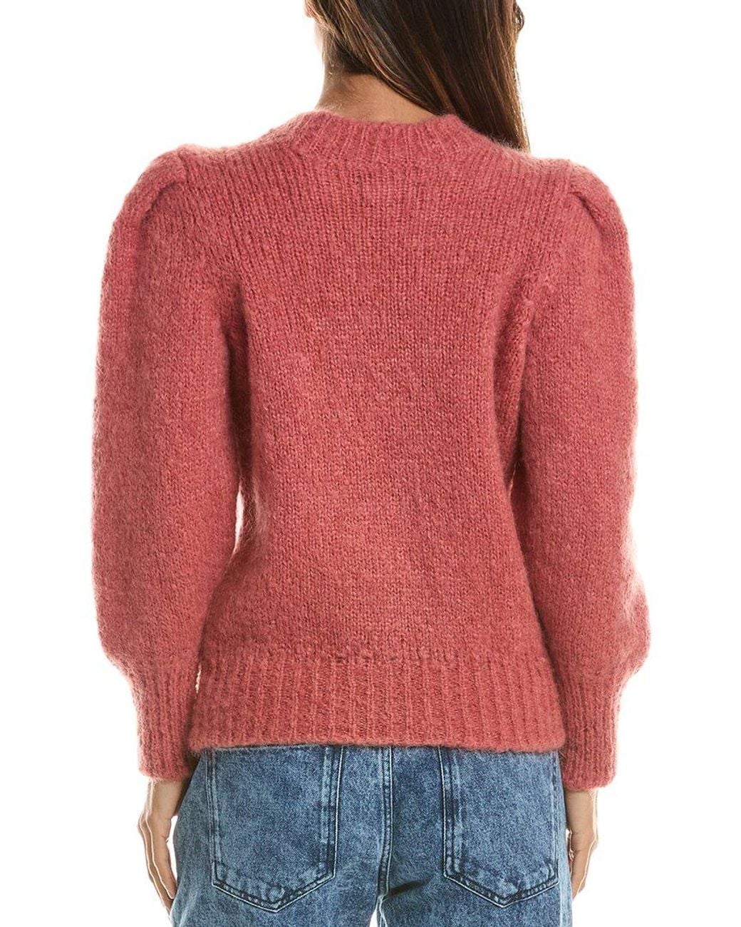 Isabel Marant Red Mohair-Blend Sweater