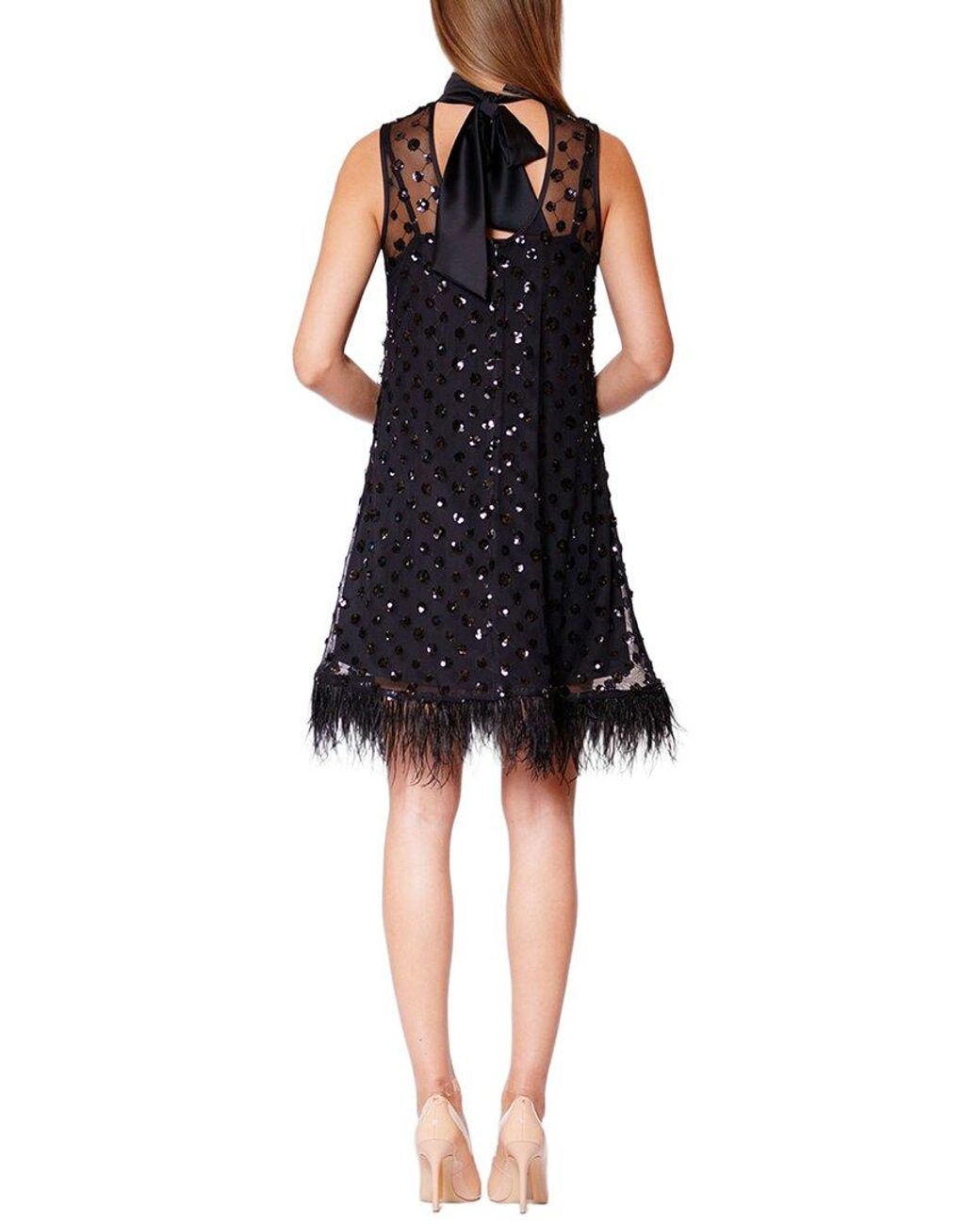 Julia Jordan Black Mesh Sequin Dress