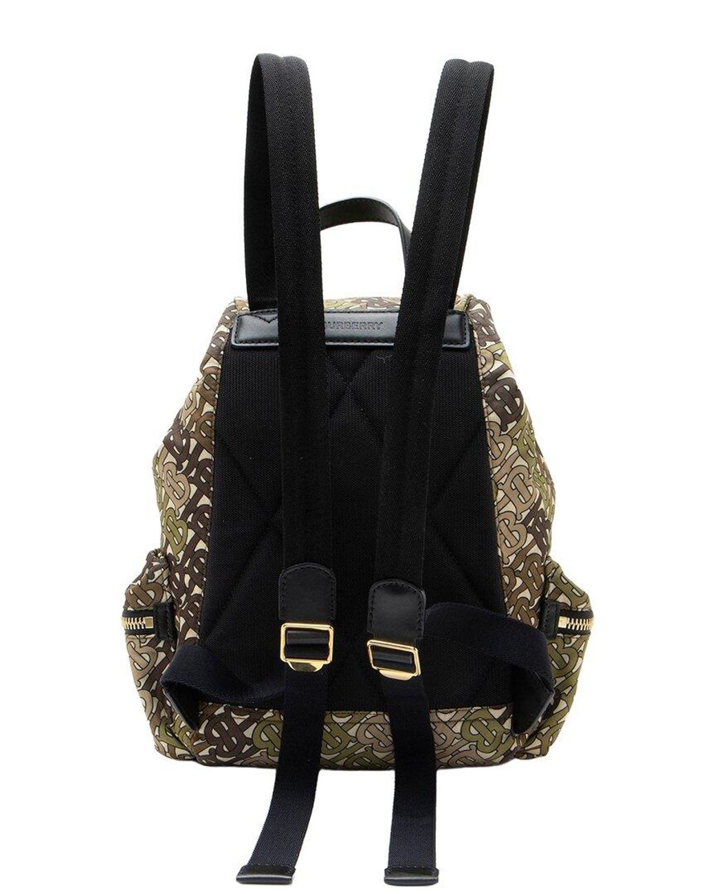 Burberry Black Nylon Tb Rucksack Medium Backpack (Authentic Pre-Loved)