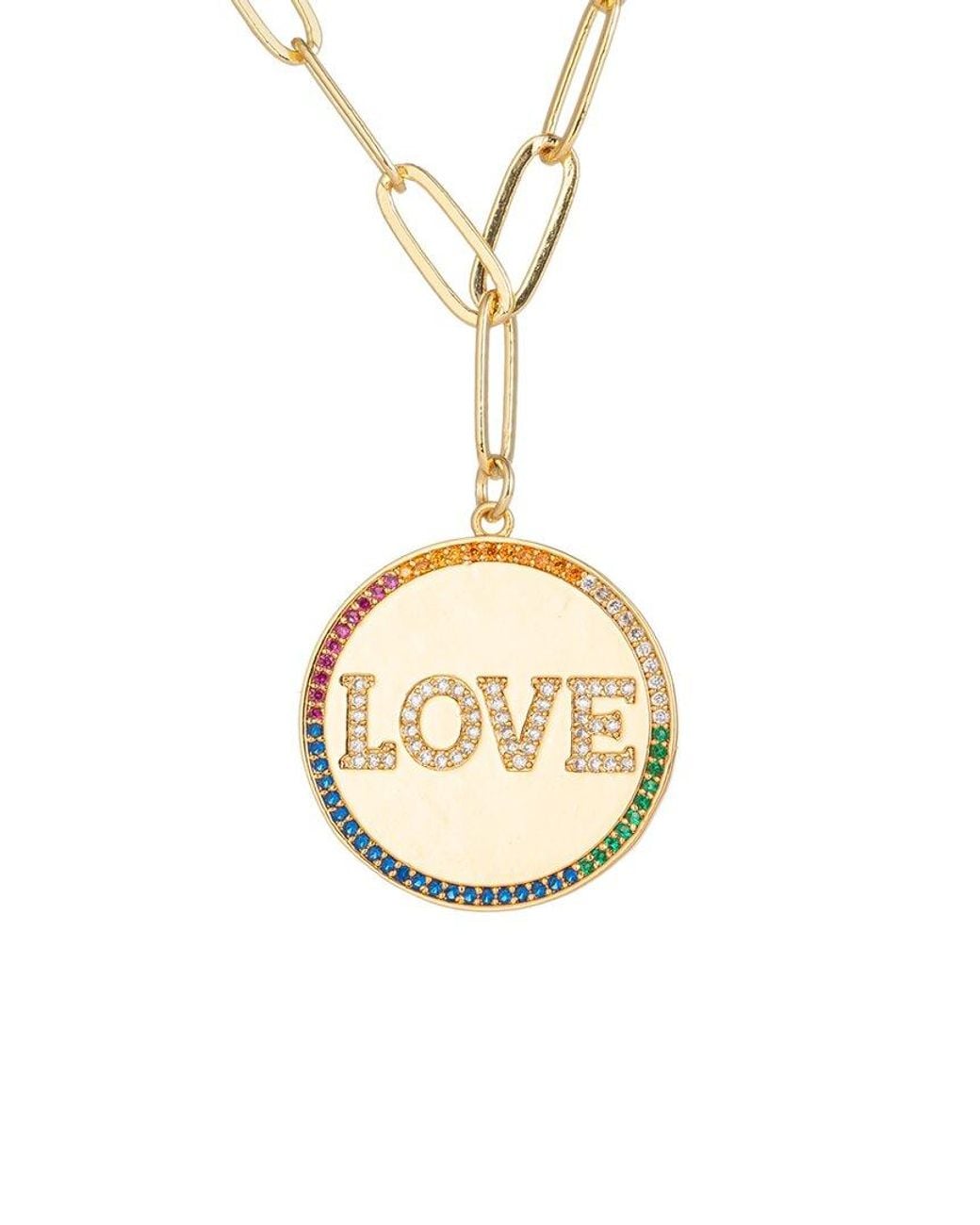 Eye Candy LA Metallic The Luxe Collection Titanium Cz Wendy Necklace