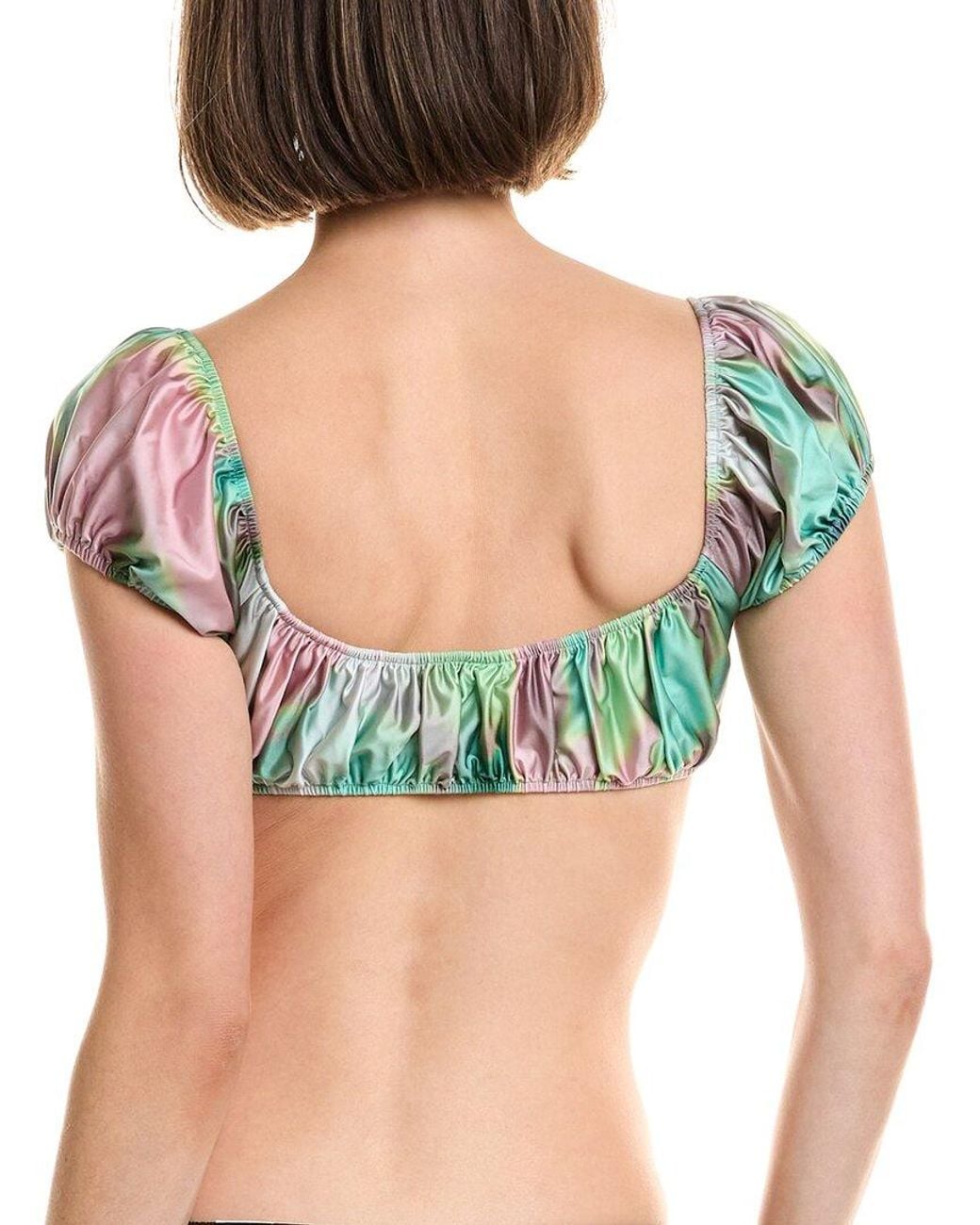Montce Green Dye Bandita Bikini Top