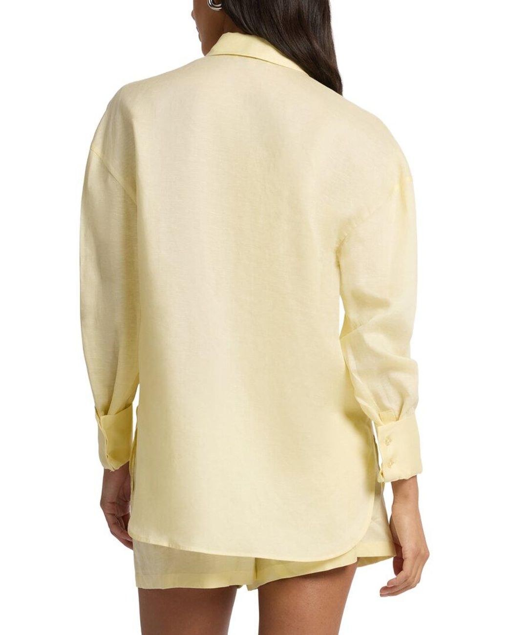 Onia Natural Air Linen-Blend Boyfriend Shirt