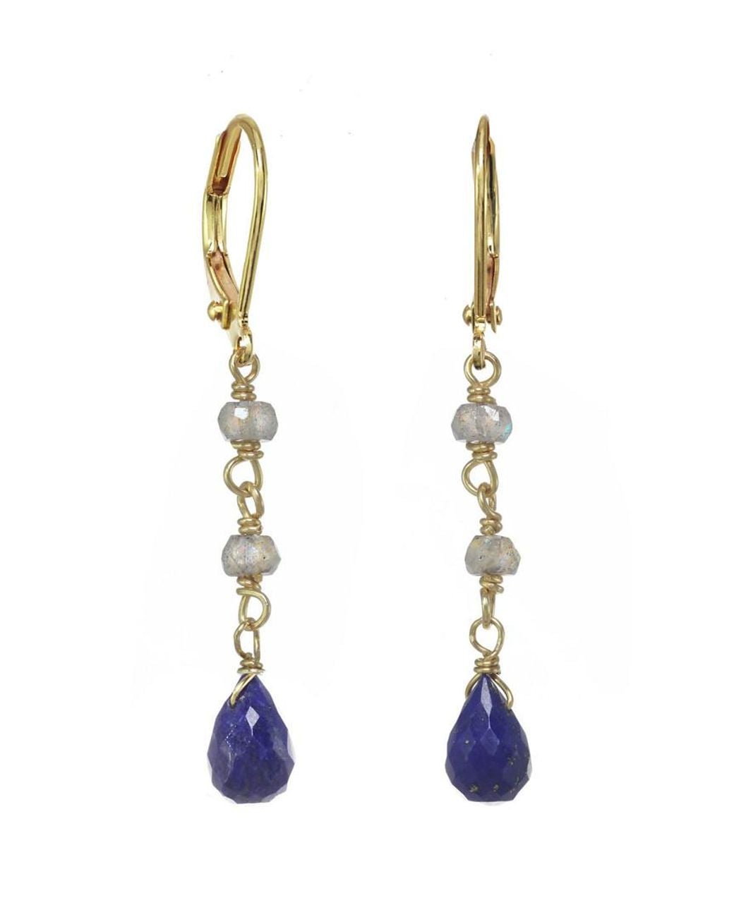 Rachel Reinhardt Jewelry White 14k Over Silver Gemstone Earrings