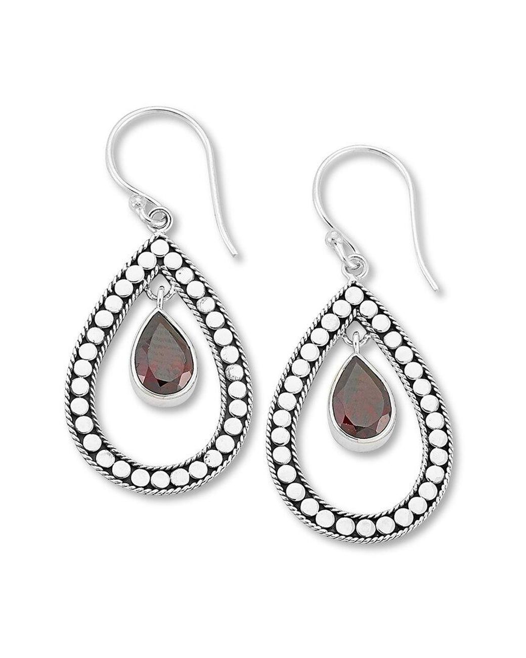 Samuel B. Metallic 0.80 Ct. Tw. Garnet Earrings