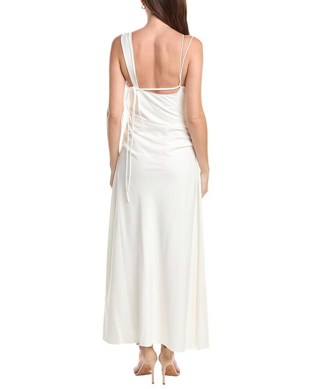 Rachel Gilbert White Fitz A-Line Dress