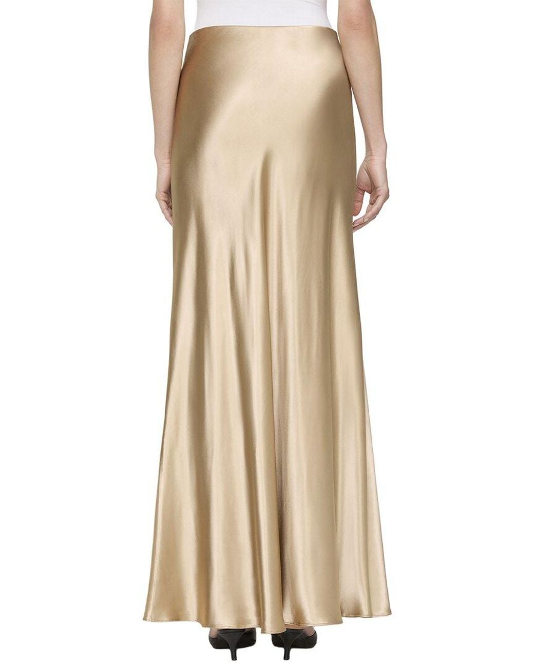 Lafayette 148 New York Natural Bias Floor Length Skirt