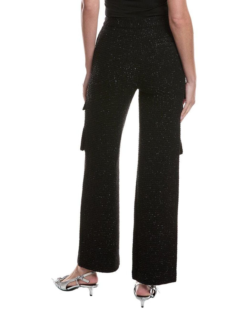 Maje Black Tweed Pant